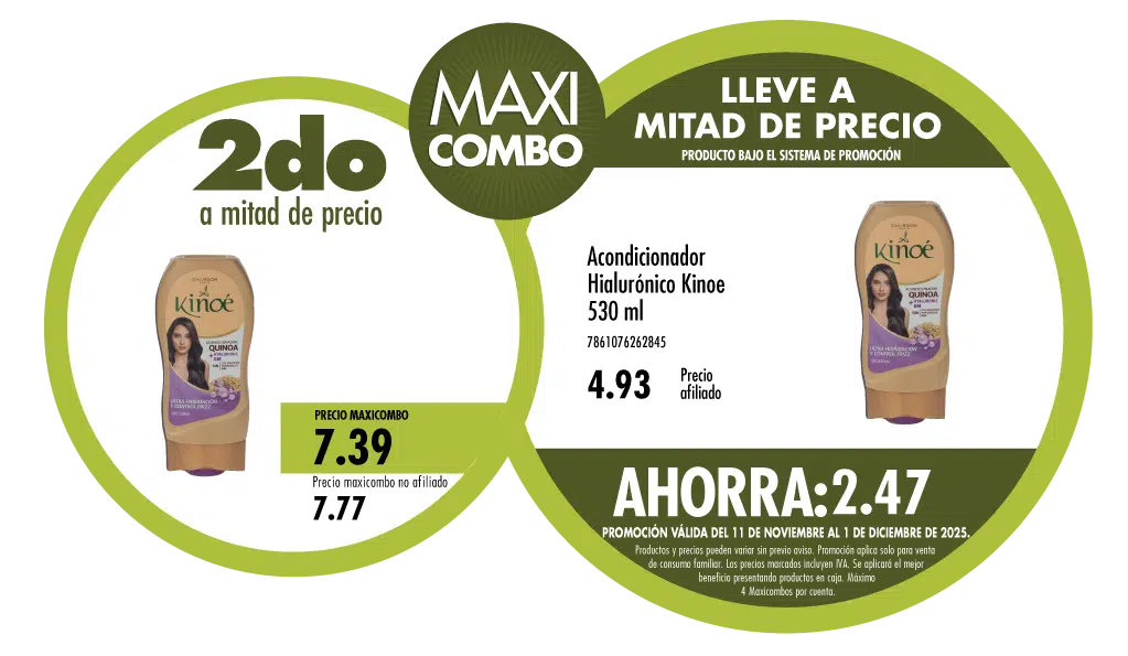 Maxicombo mitad de precio 30