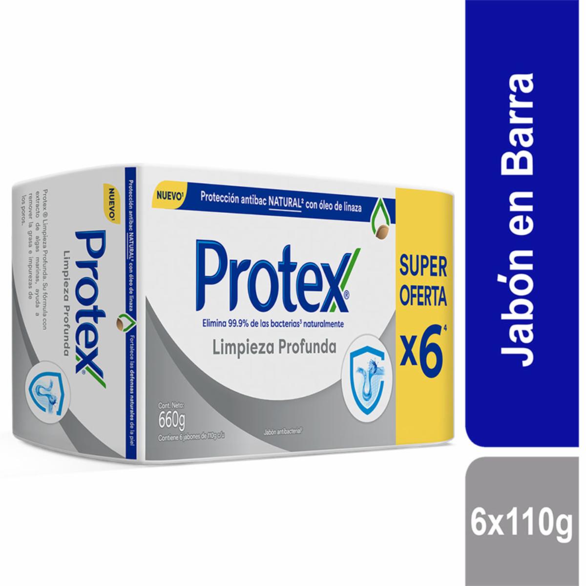 Jabón En Barra Limpieza Profunda Original X6 PROTEX 6 X110 G