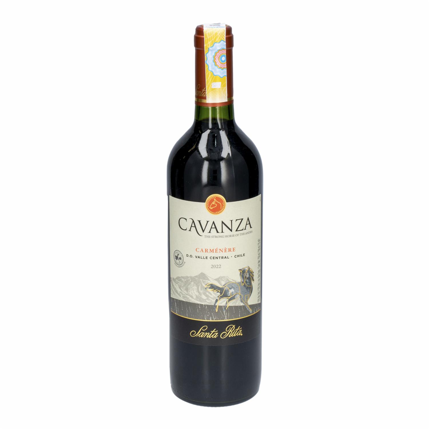 Vino Tinto Cavanza Carmenere SANTA RITA 750 Ml