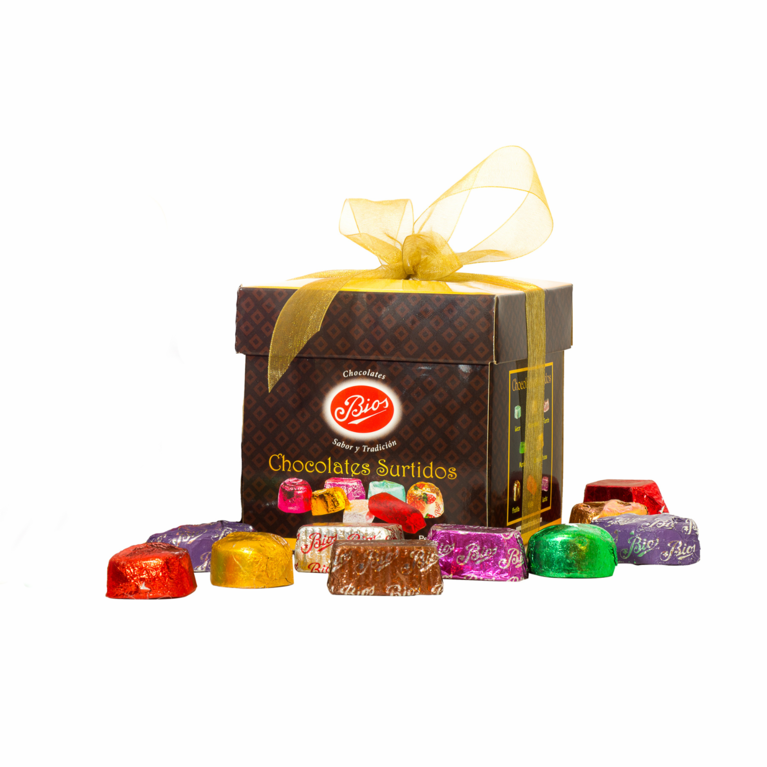 Huevitos De Chocolate Surtidos Caja Navideña BIOS X 16 Uds