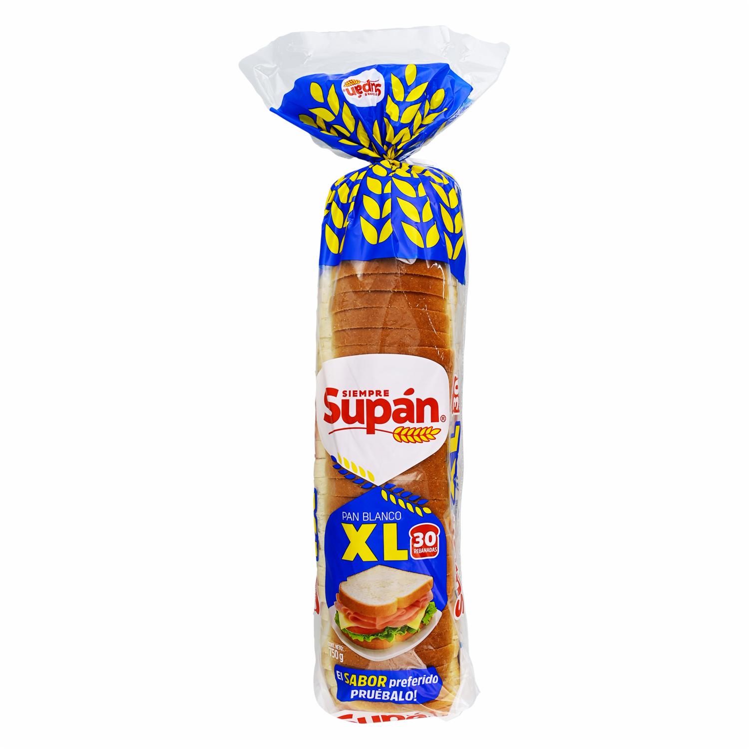 Pan Blanco 30 Rebanadas SUPÁN 750 G