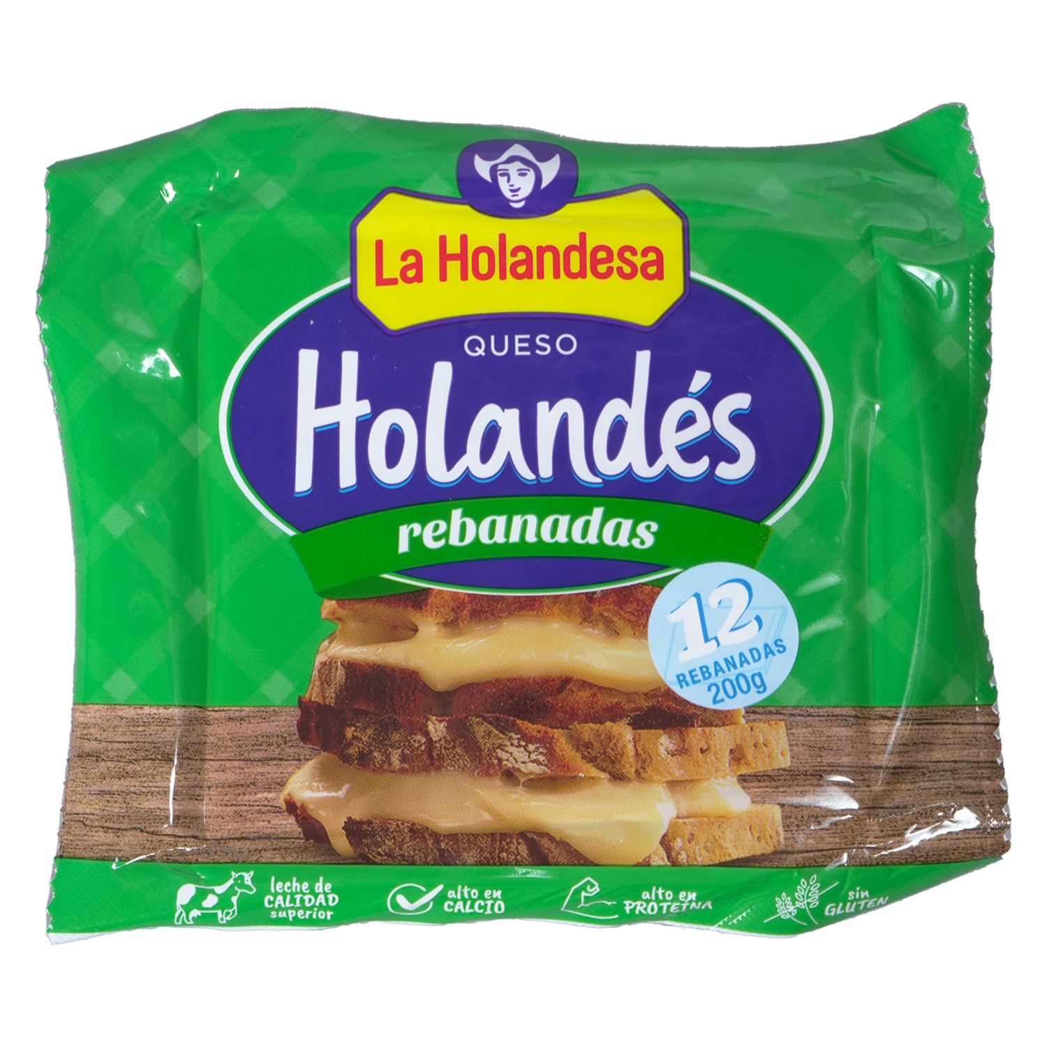 Queso Holandés Rebanado LA HOLANDESA 200 G
