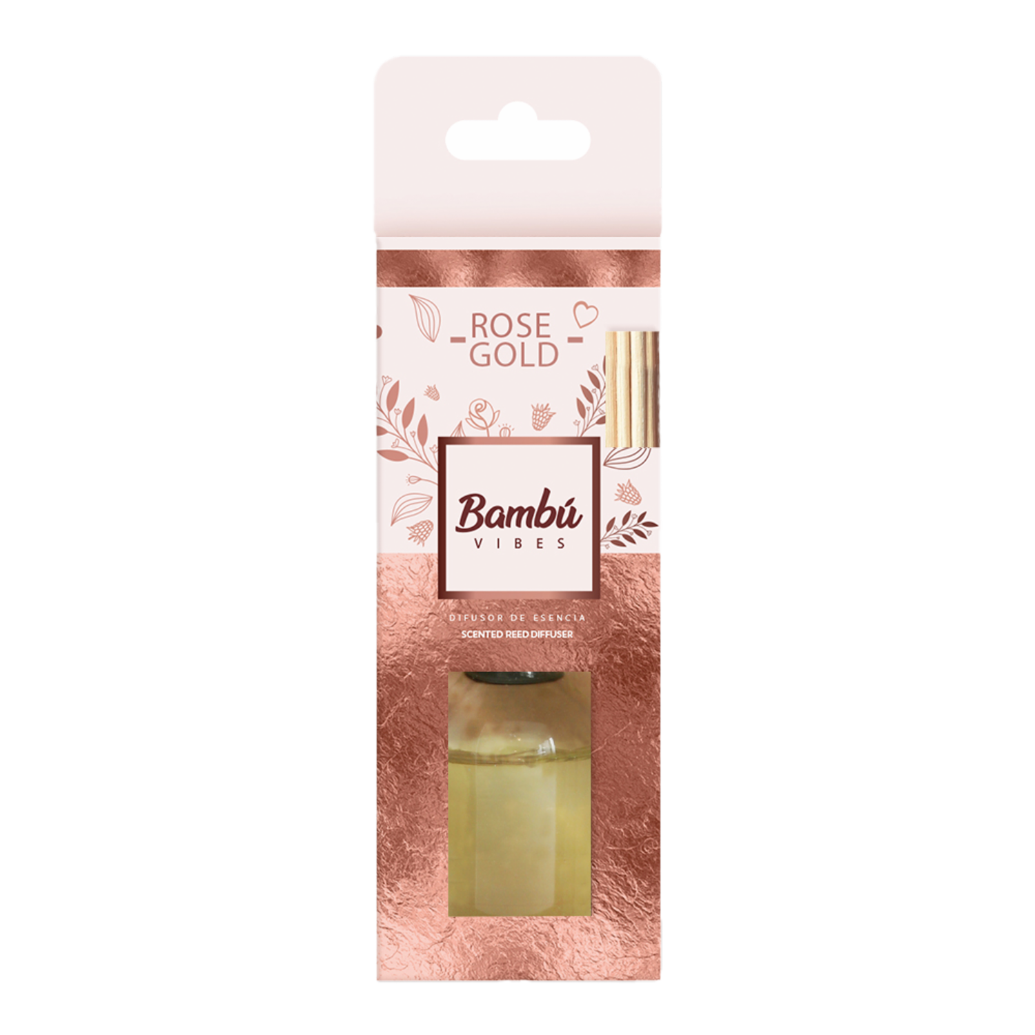 Difusor De Esencia Rose Gold BAMBÚ 20 Ml