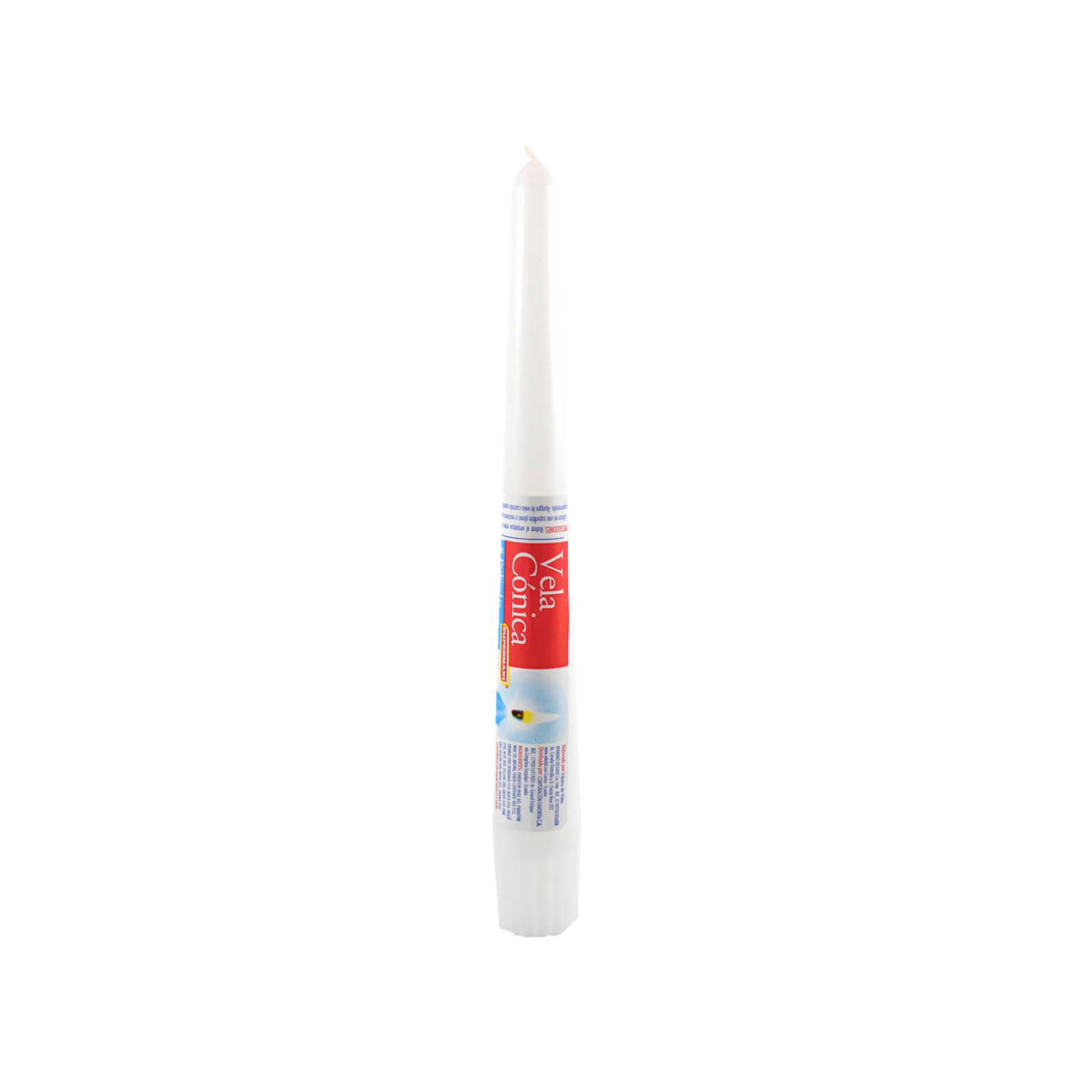 Vela Cónica Blanco SUPERMAXI Unidad