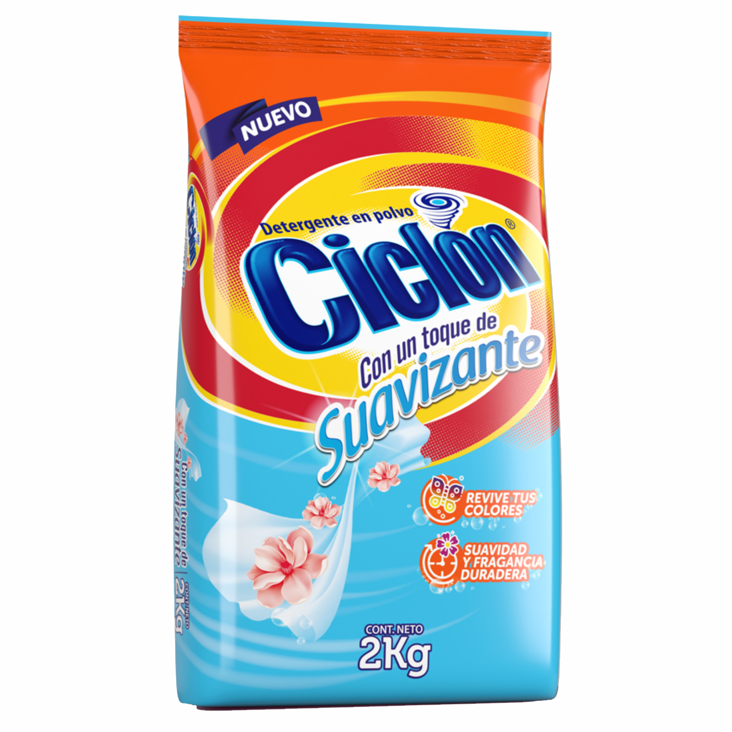 Detergente En Polvo Con Suavizante CICLÓN 2000 G