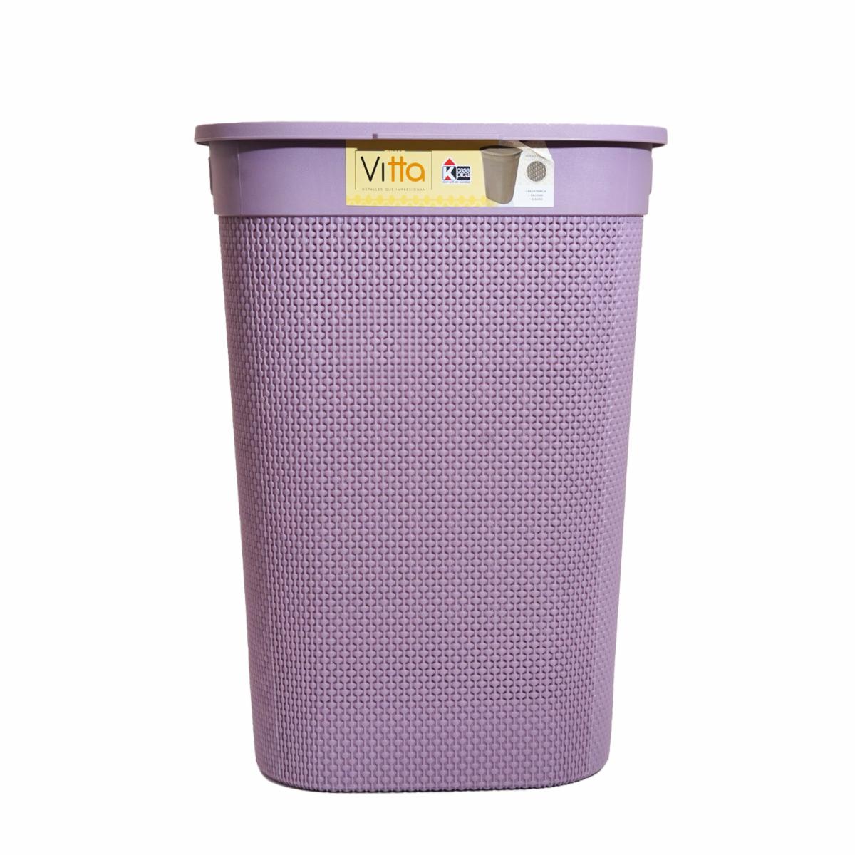 Cesto De Ropa Vitta Lila CASA PICA Unidad
