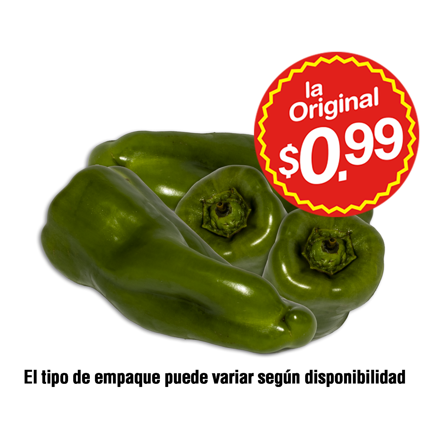 Pimiento Verde LA ORIGINAL 800 G