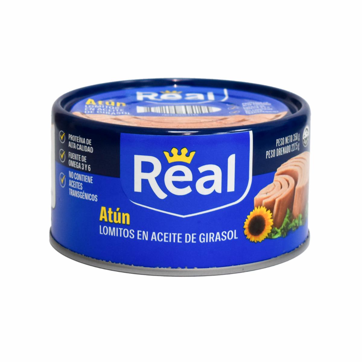 Atún Lomitos En Aceite De Girasol REAL 350 G
