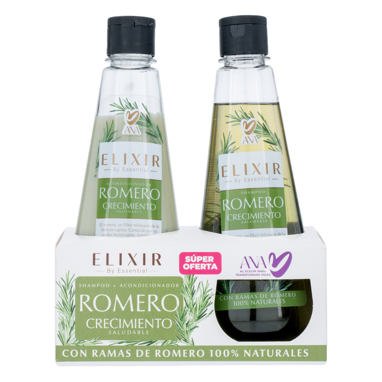 Kit Capilar Shampoo Y Acondicionador ELIXIR BY ESSENTIAL 740 Ml