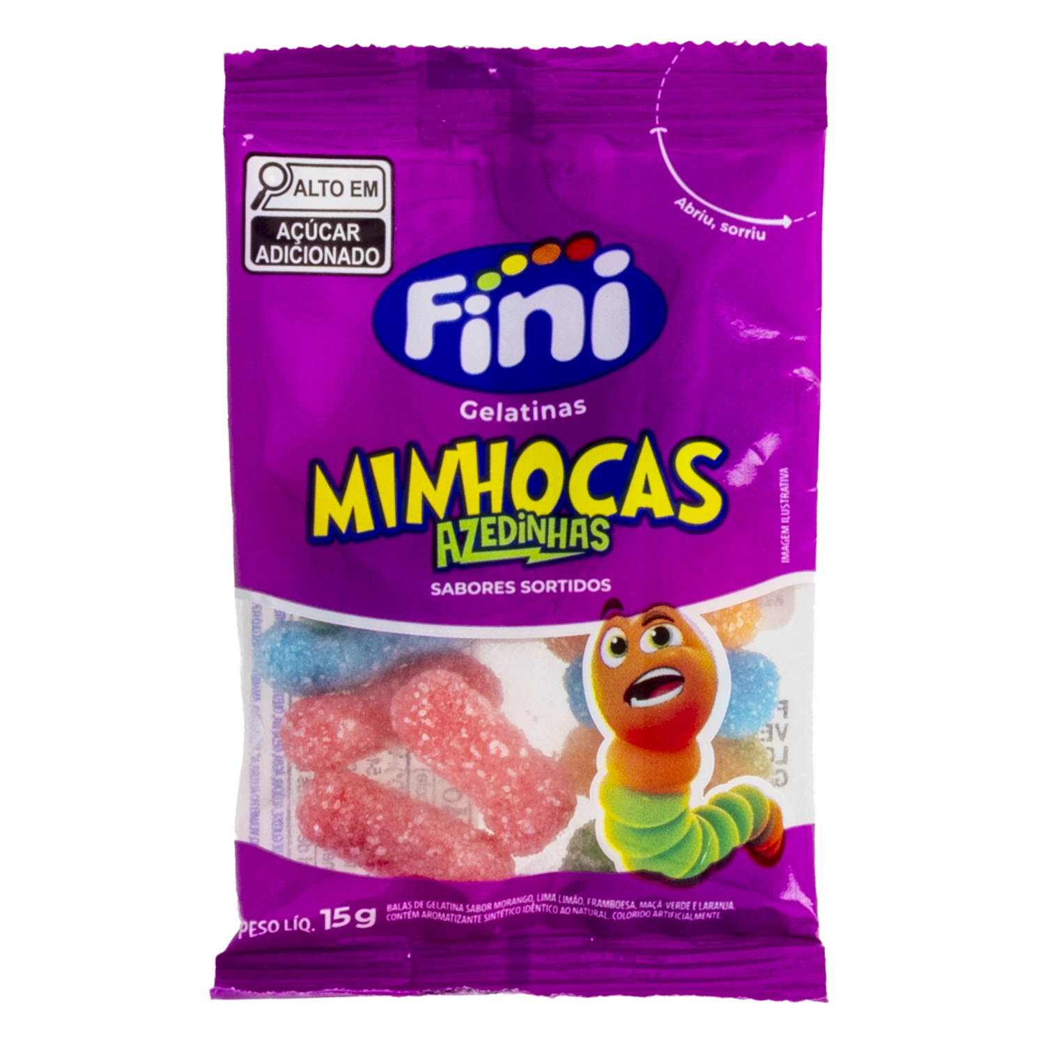 Gomas Gusanos Ácidos FINI 15 G