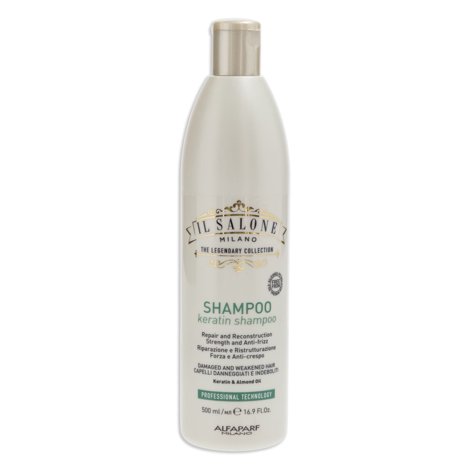 Shampoo De Cabello Keratin Para Cabello Dañado IL SALONE MILANO 500 Ml