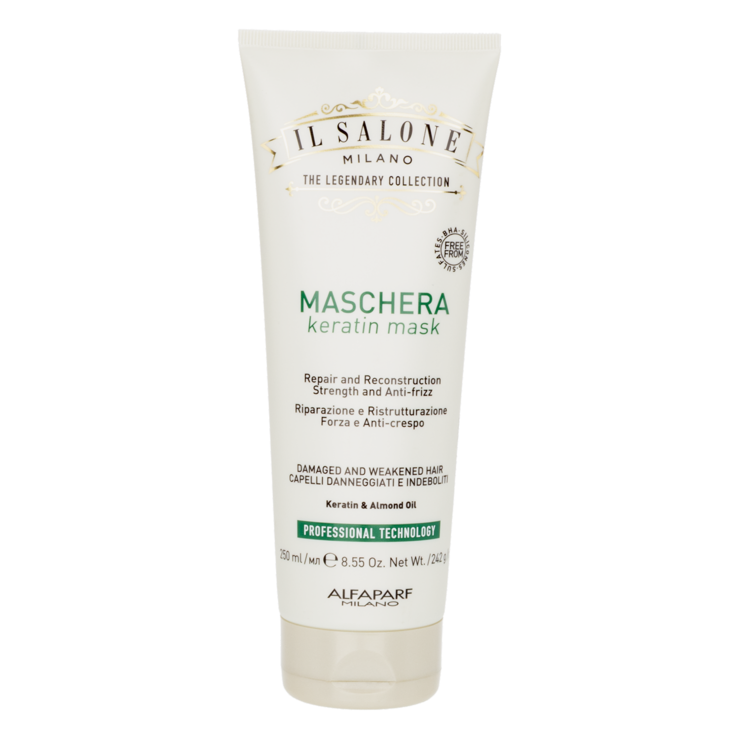 Mascara Capilar Keratin Para Cabello Dañado IL SALONE MILANO 250 Ml