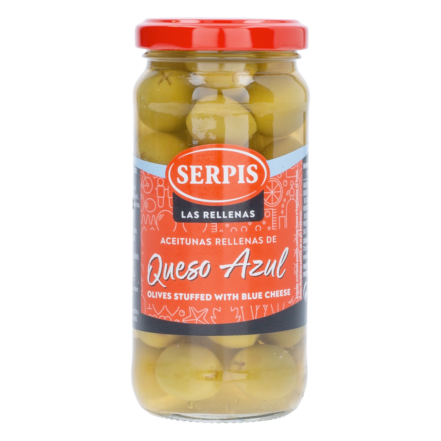Aceitunas Rellena Con Queso Azul SERPIS 235 G