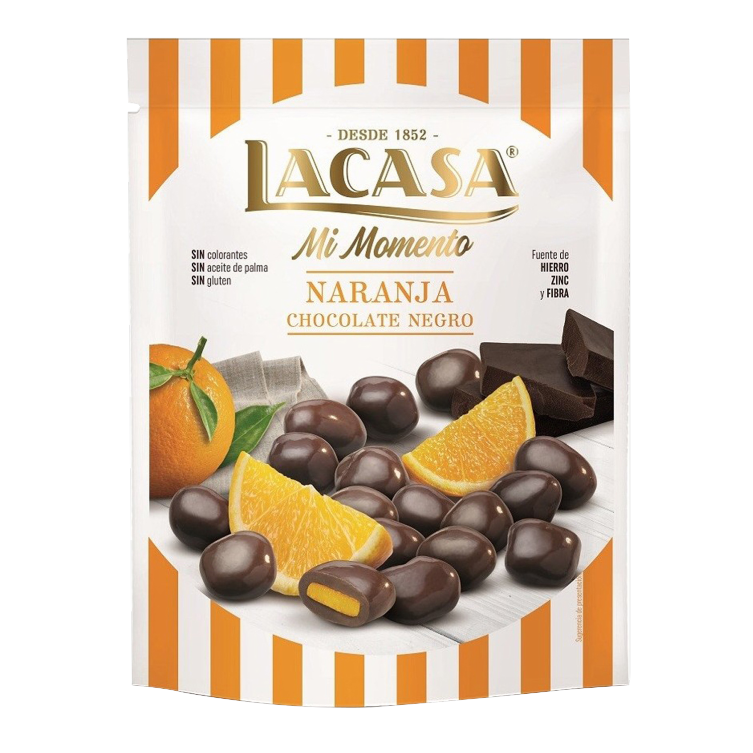 Naranjas Recubiertas De Chocolate LACASA MI MOMENTO 125 G