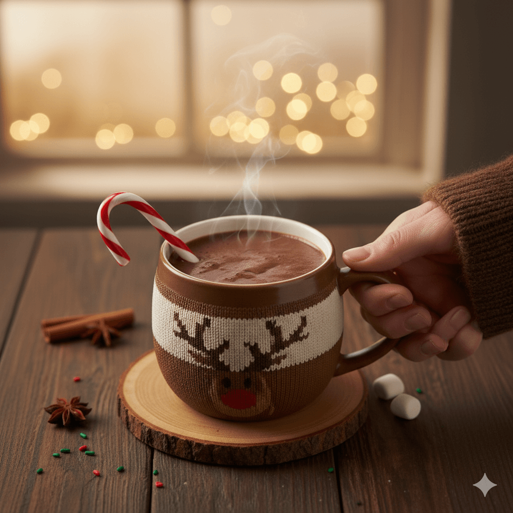 Chocolate caliente navideño