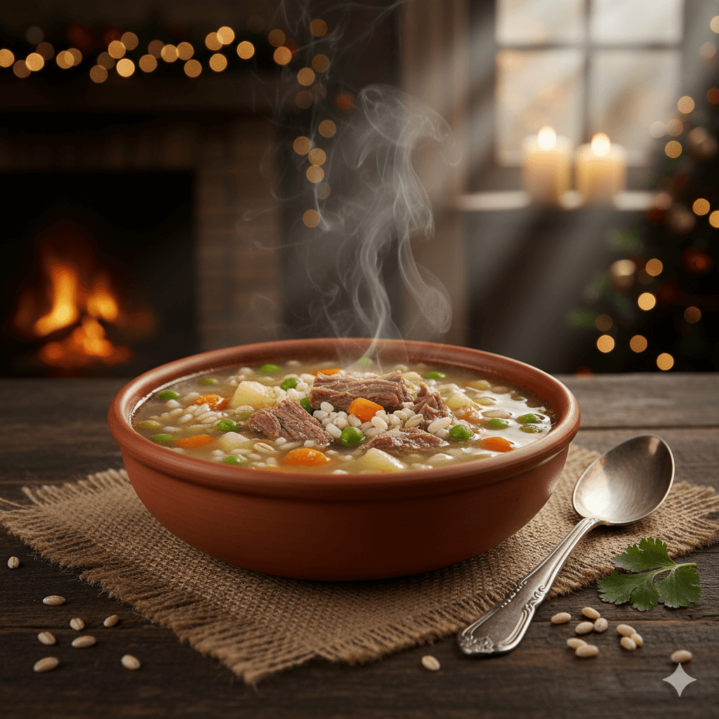 Sopa de arroz de cebada