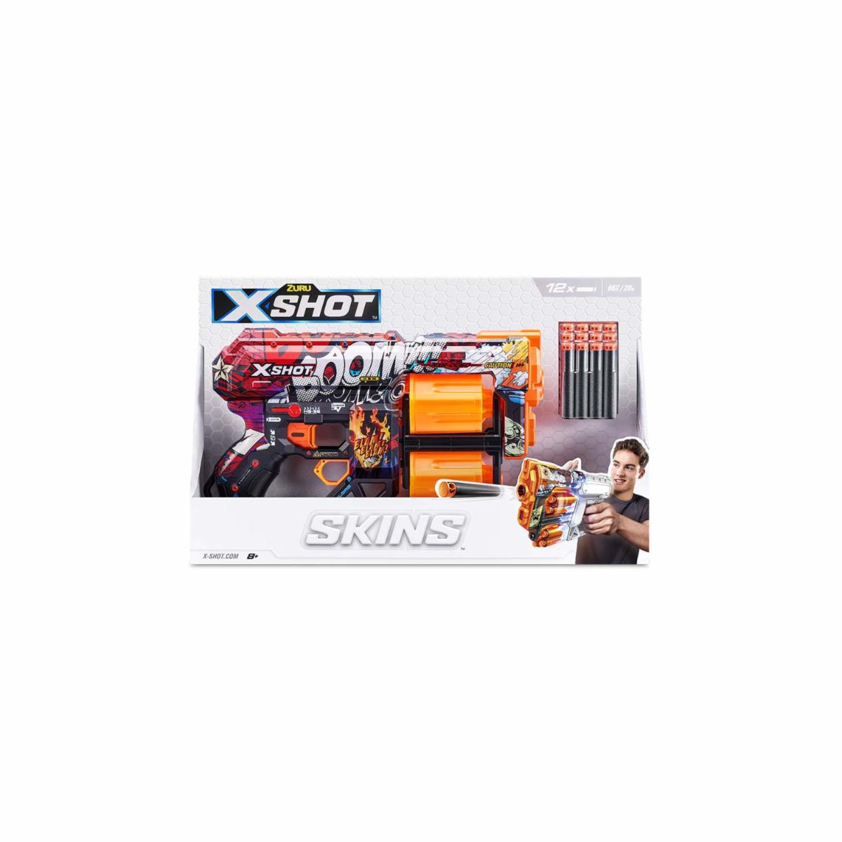 Lanzador Skins Dread X SHOT Incluye 12 Dardos
