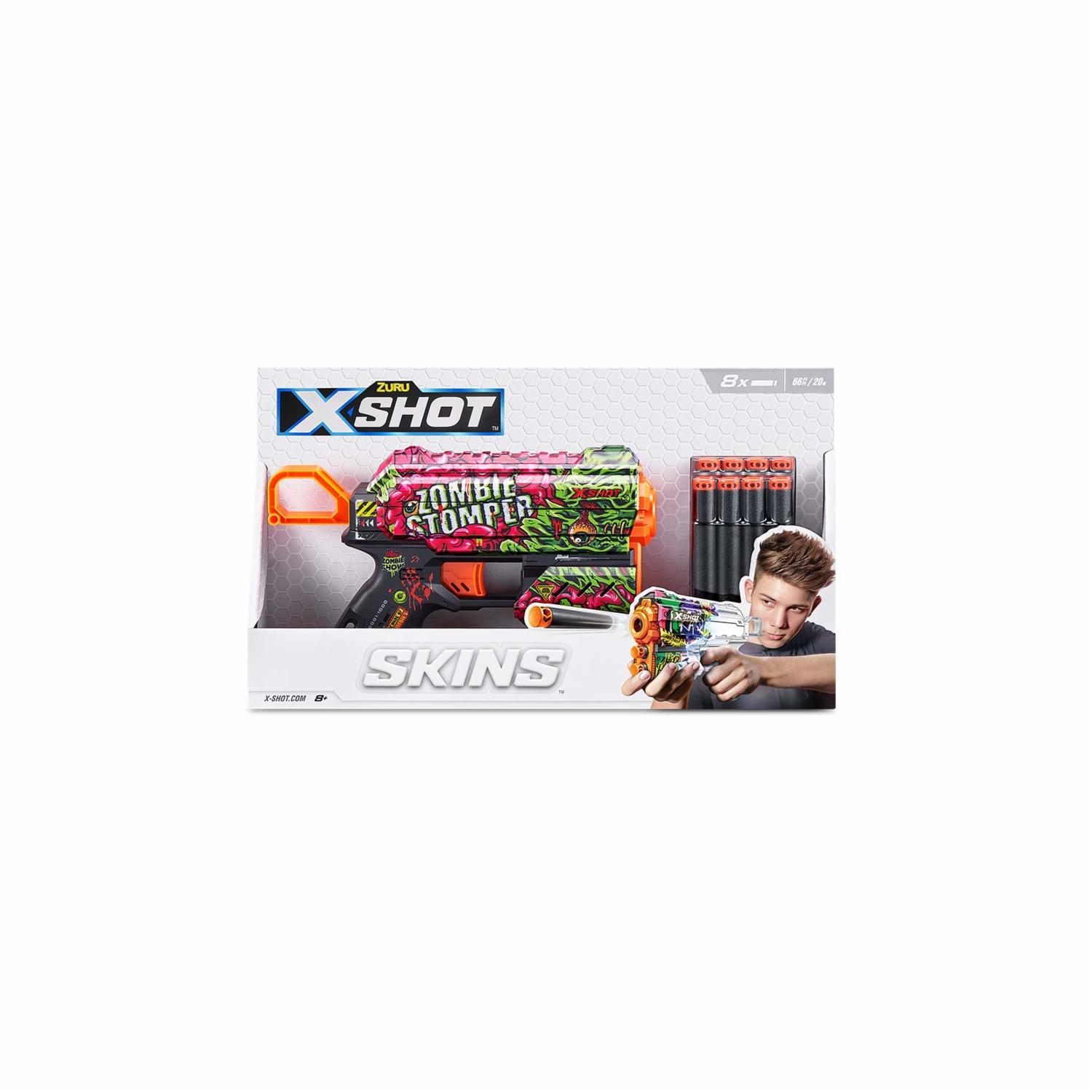 Lanzador Skins Flux X SHOT Incluye 8 Dardos