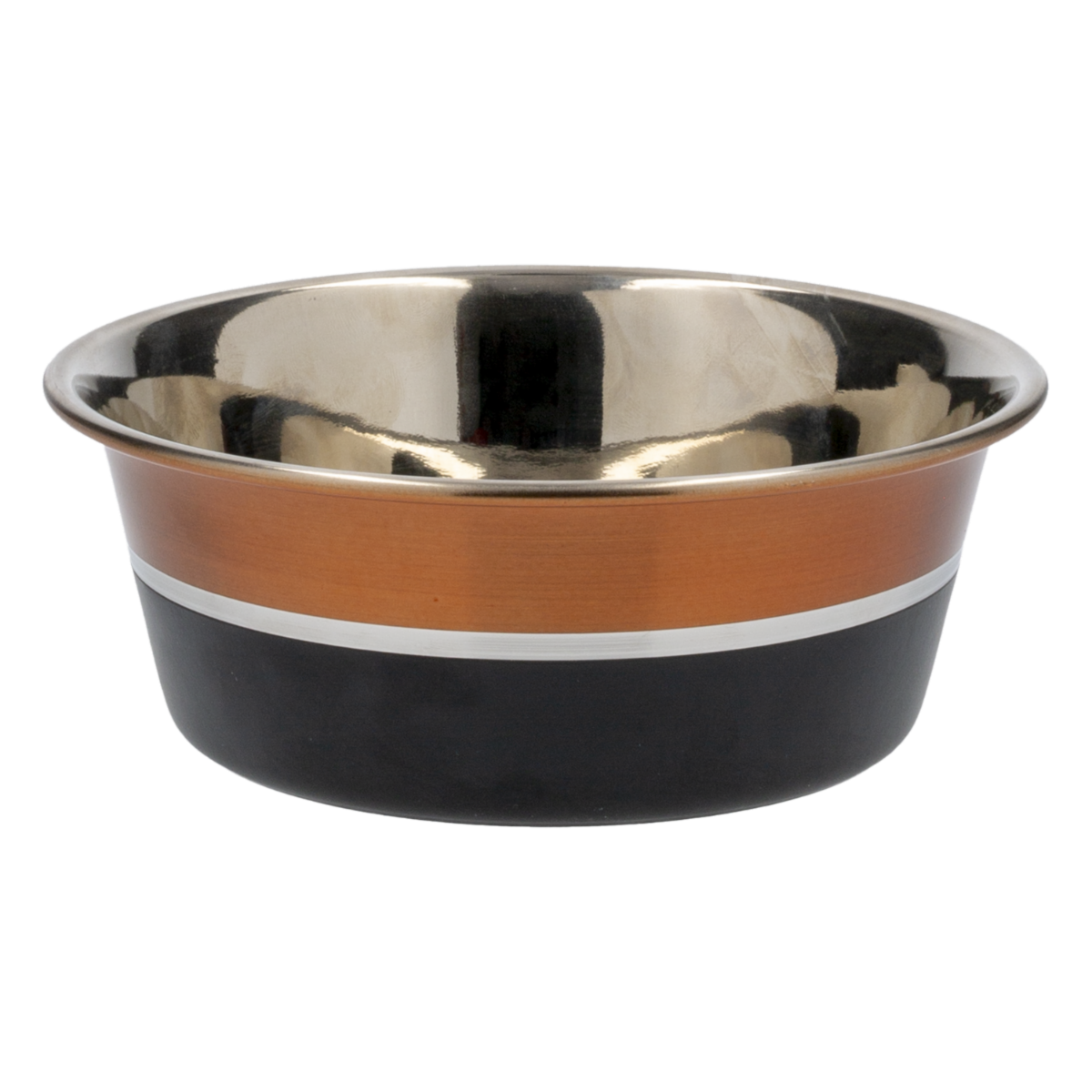 Plato Para Mascota Bronce – Negro Con Base De Silicon KUMAR Unidad