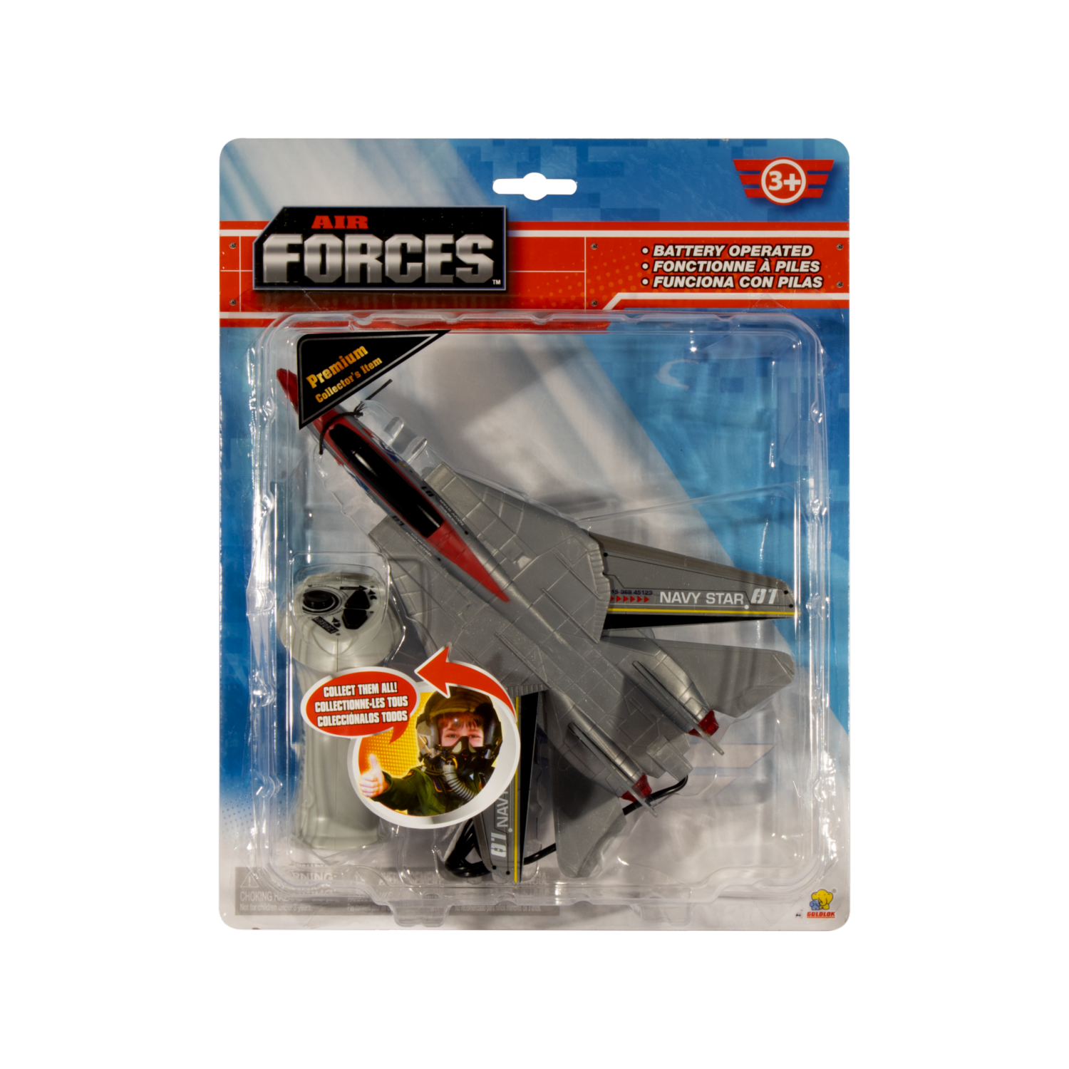 Avión R/c F 14 Tomcat AIR FORCES Usa Pilas AAA x 2