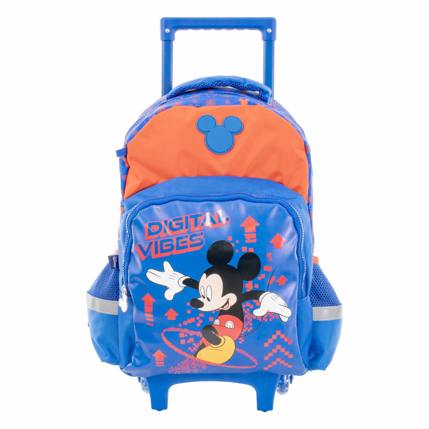 Mochila Escolar Trolley Para Niño Diseño Mickey PRIMAVERA 16″