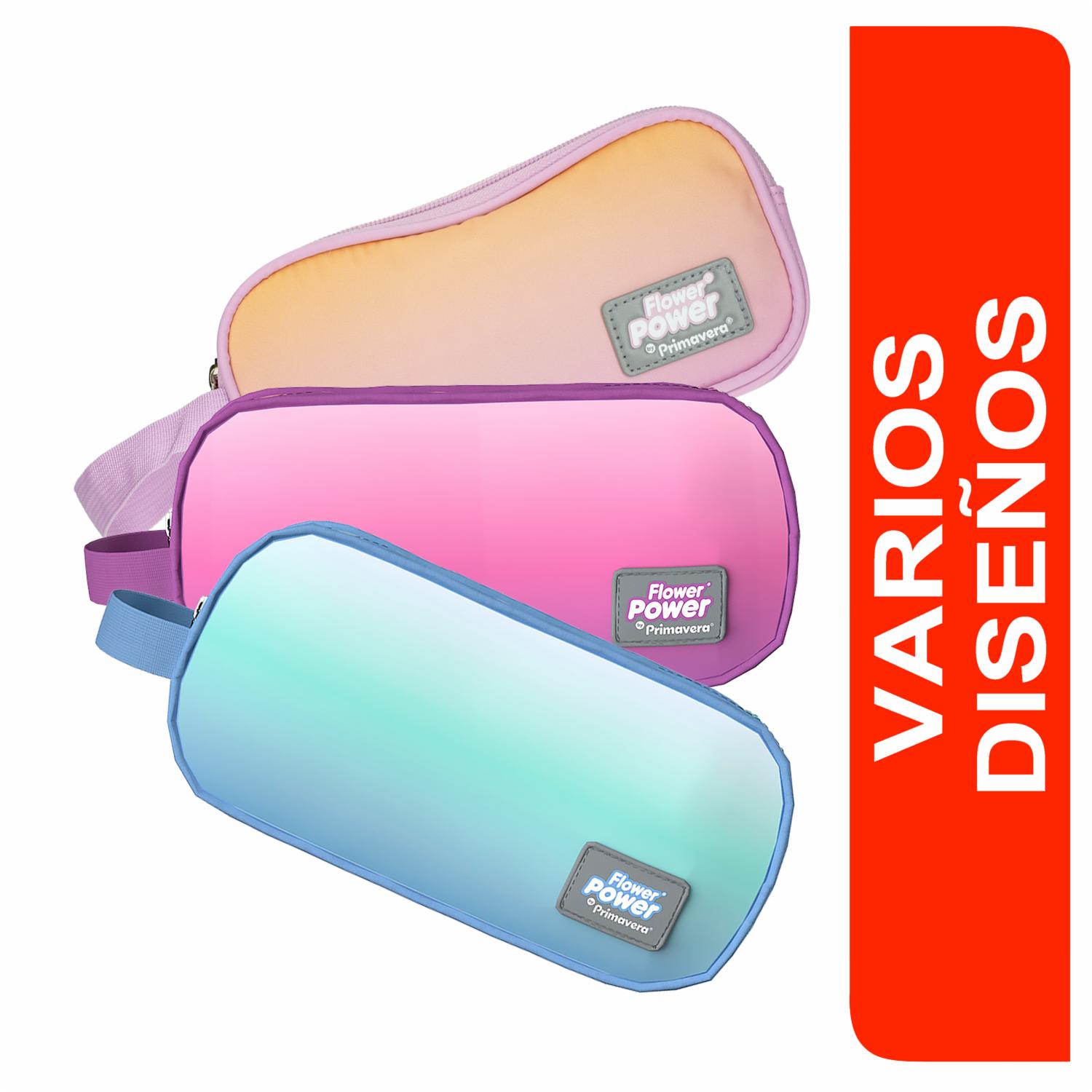 Cartuchera Degrade 2 Bolsillos P.bags FLOWER POWER 11X22X8Cm
