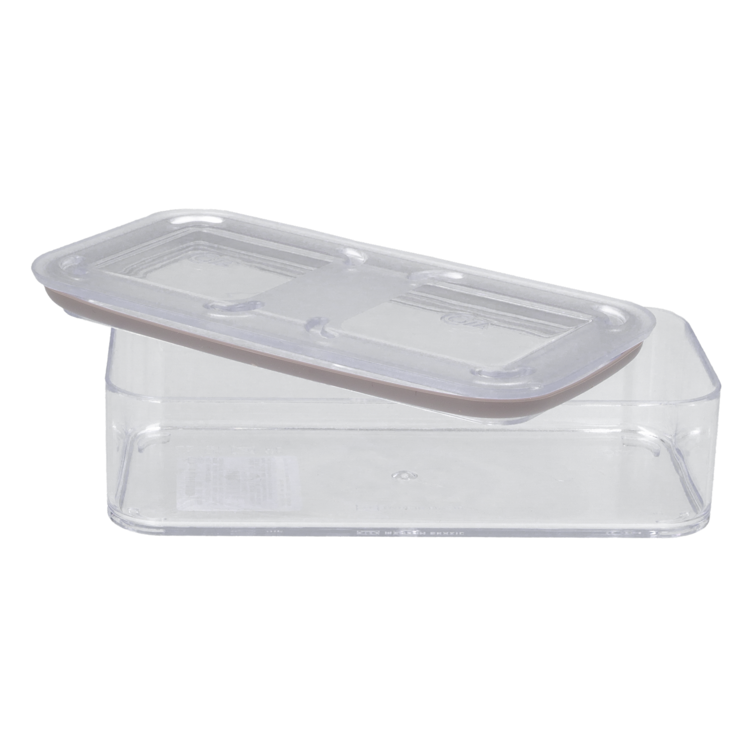 Contenedor Hermético Línea Modo Rectangular Cristal COZA 530 Ml