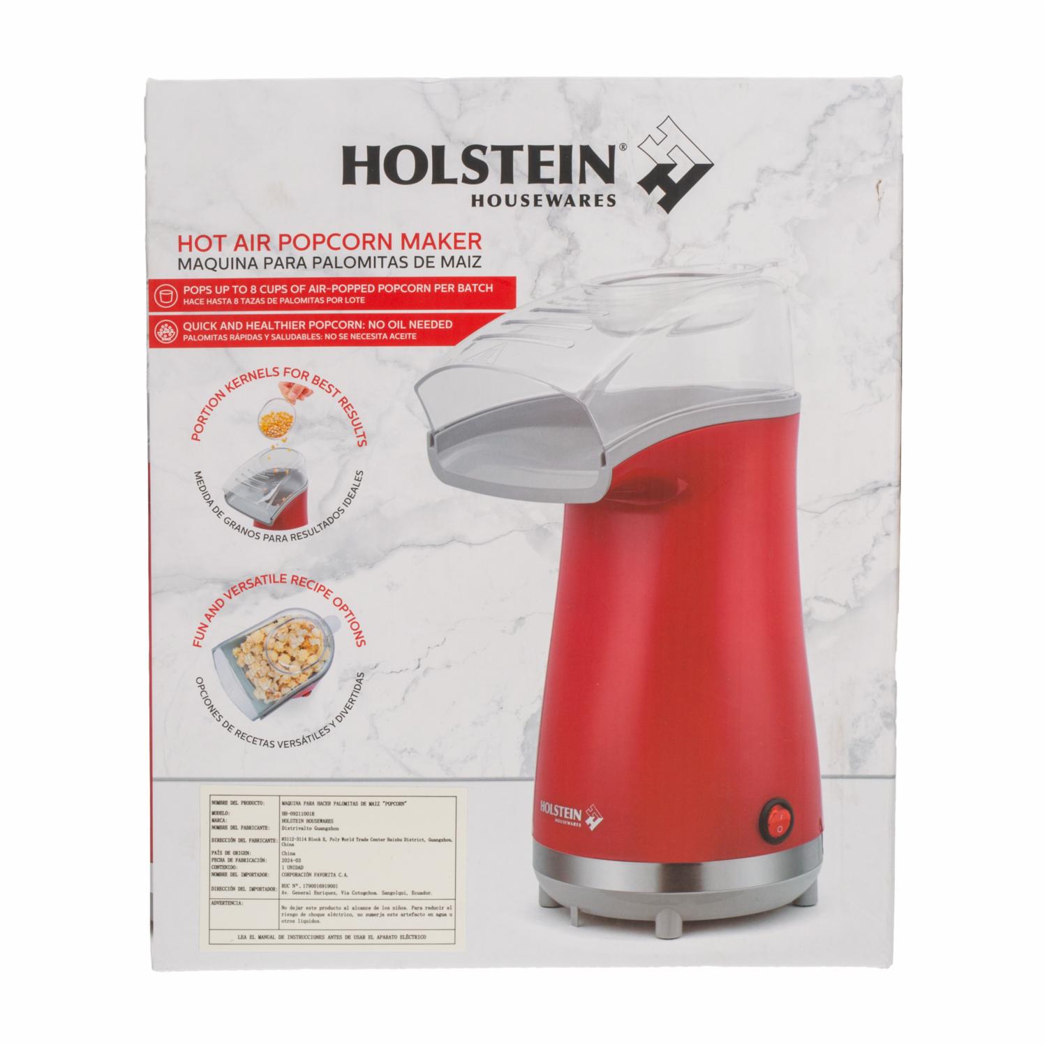 Máquina De Palomitas Color Roja HOLSTEIN Unidad