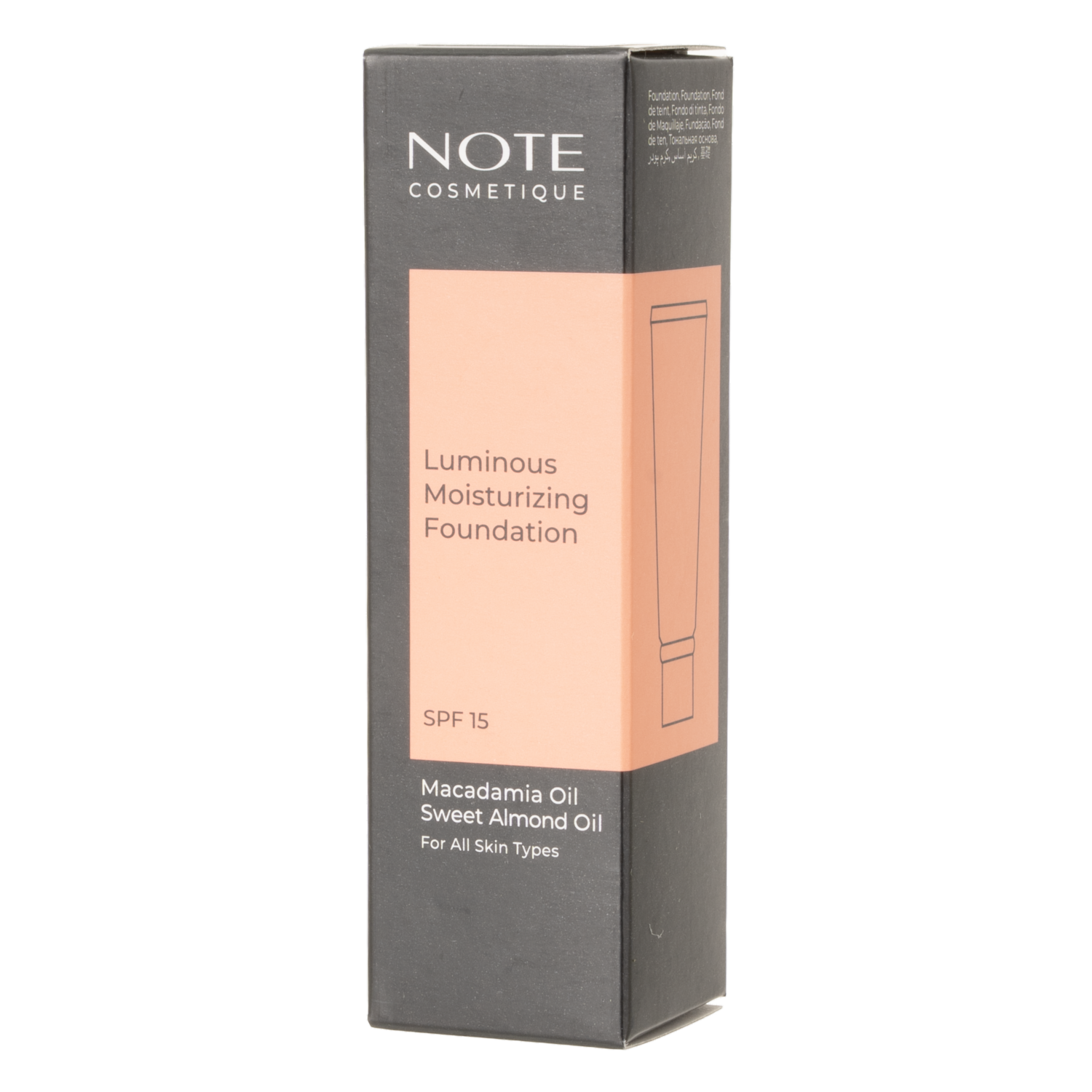 Base De Maquillaje Líquida Luminous Moisturizing Tono 01 NOTE 30 Ml
