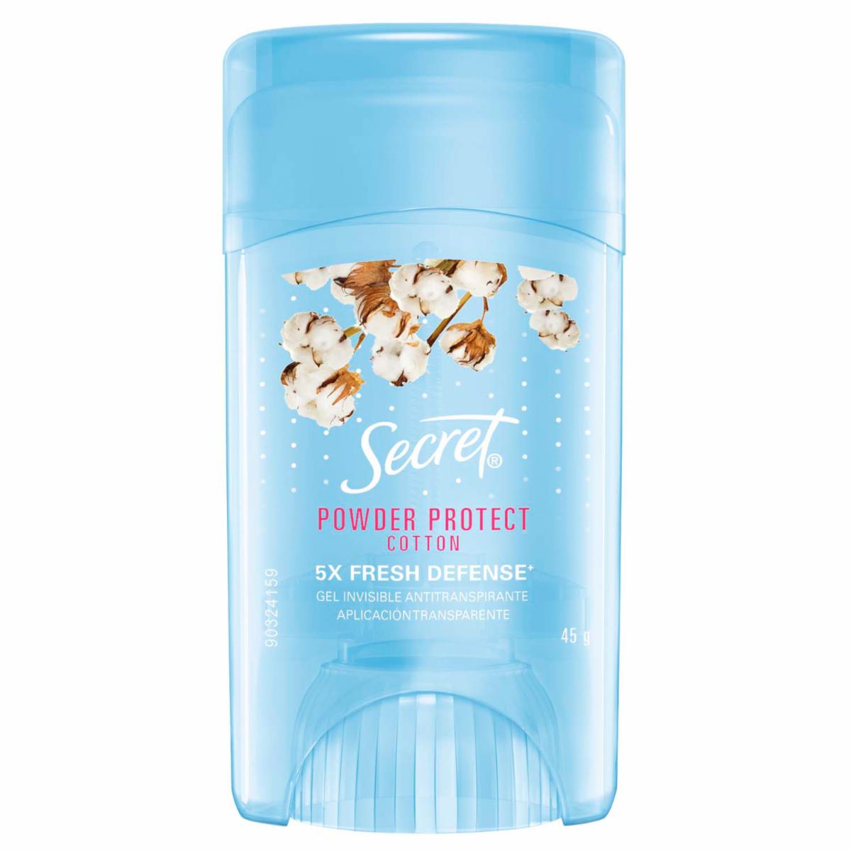 Desodorante En Gel Powder Protect Cotton SECRET 45 G