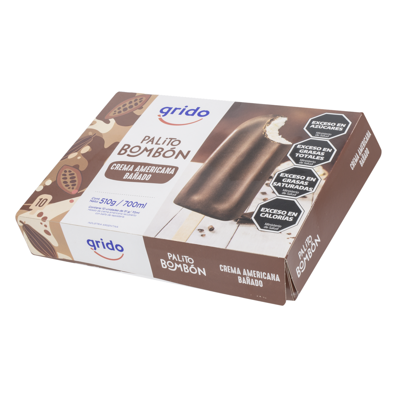 Helado Palito Bombon GRIDO 10 X 51 G