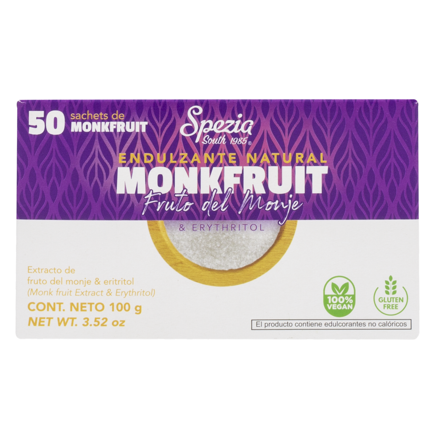 Endulzante Natural Monkfrut Sachets SPEZIA 50 X 2 G