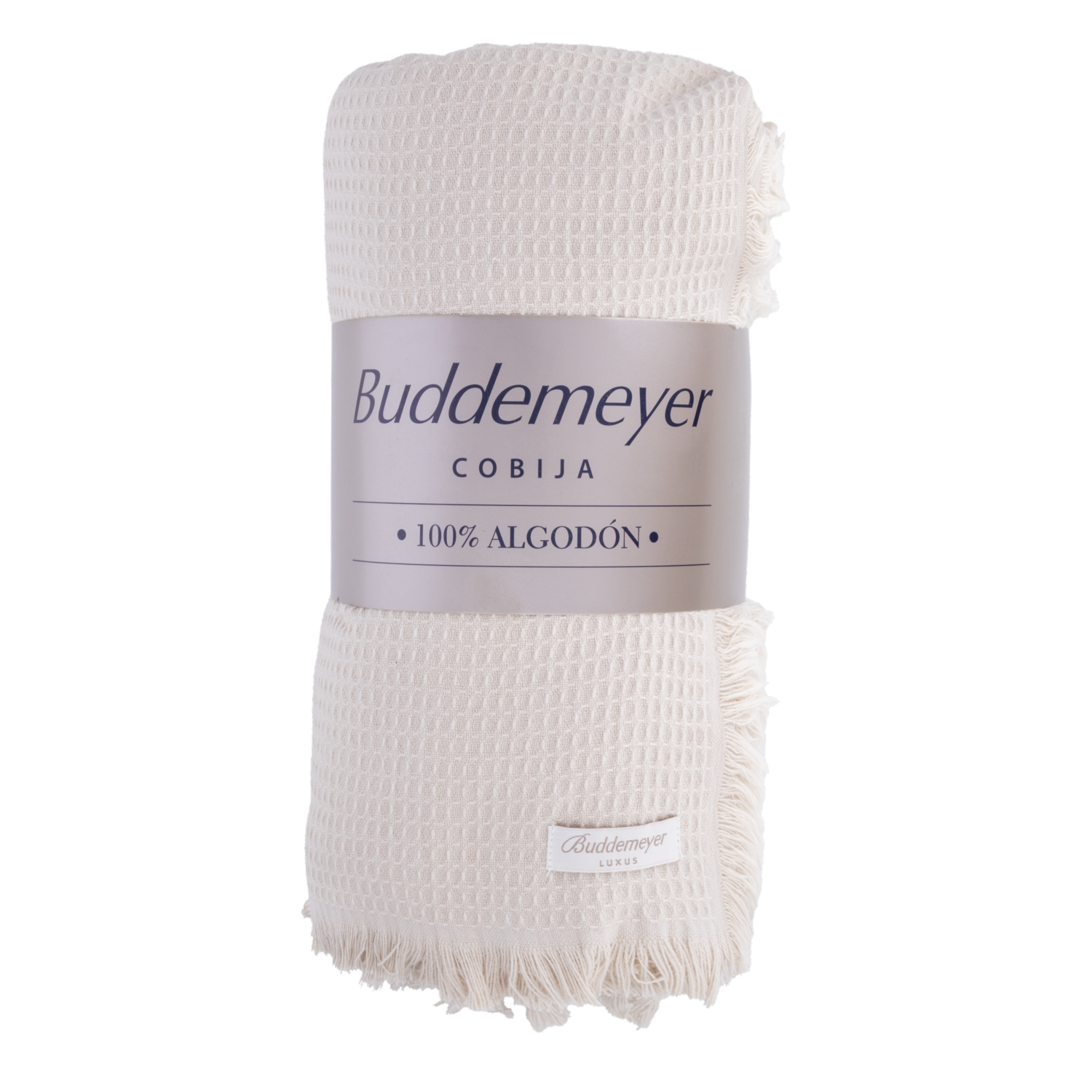 Cobija 100% Algodón Beige BUDDEMEYER 250 Cm X 220 Cm