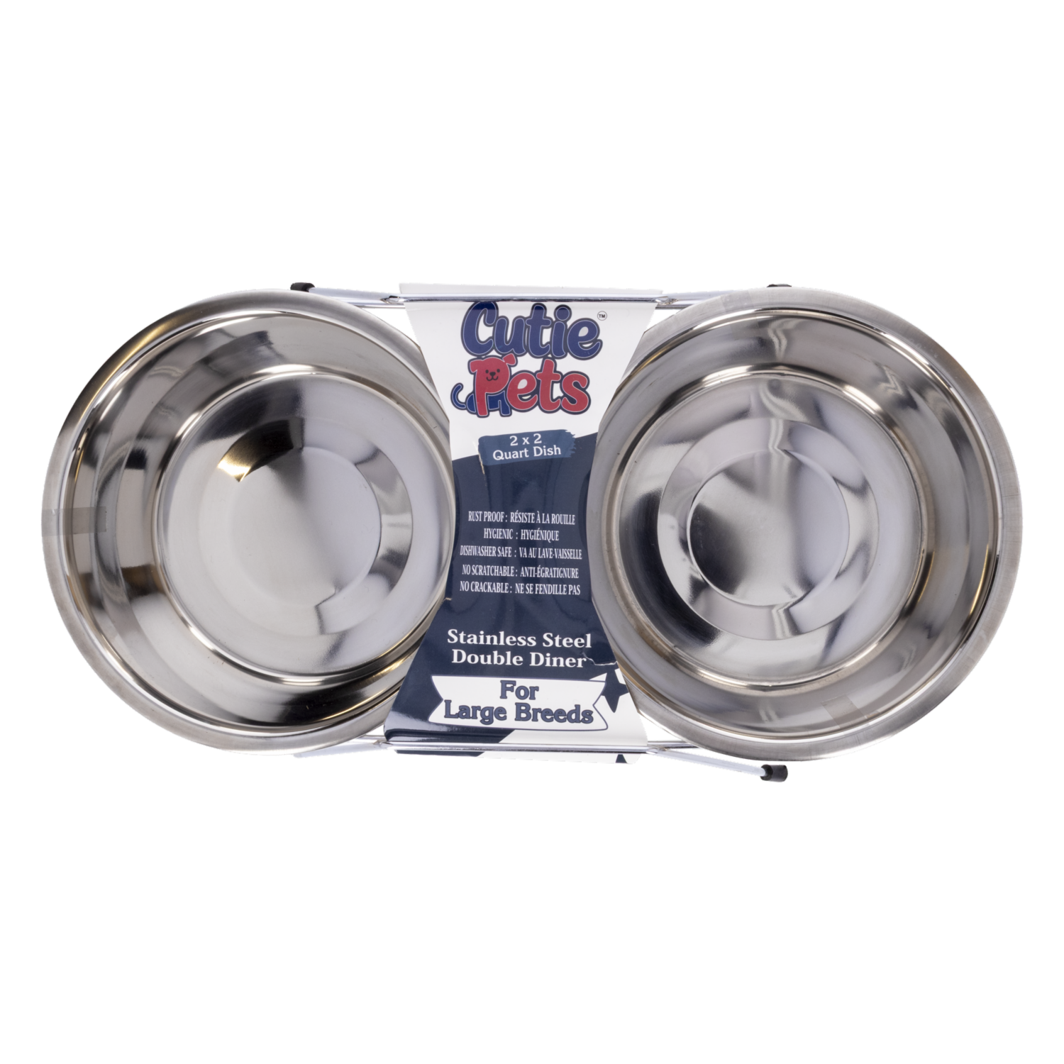 Plato Para Mascota Doble Con Envoltura Double KUMAR Unidad