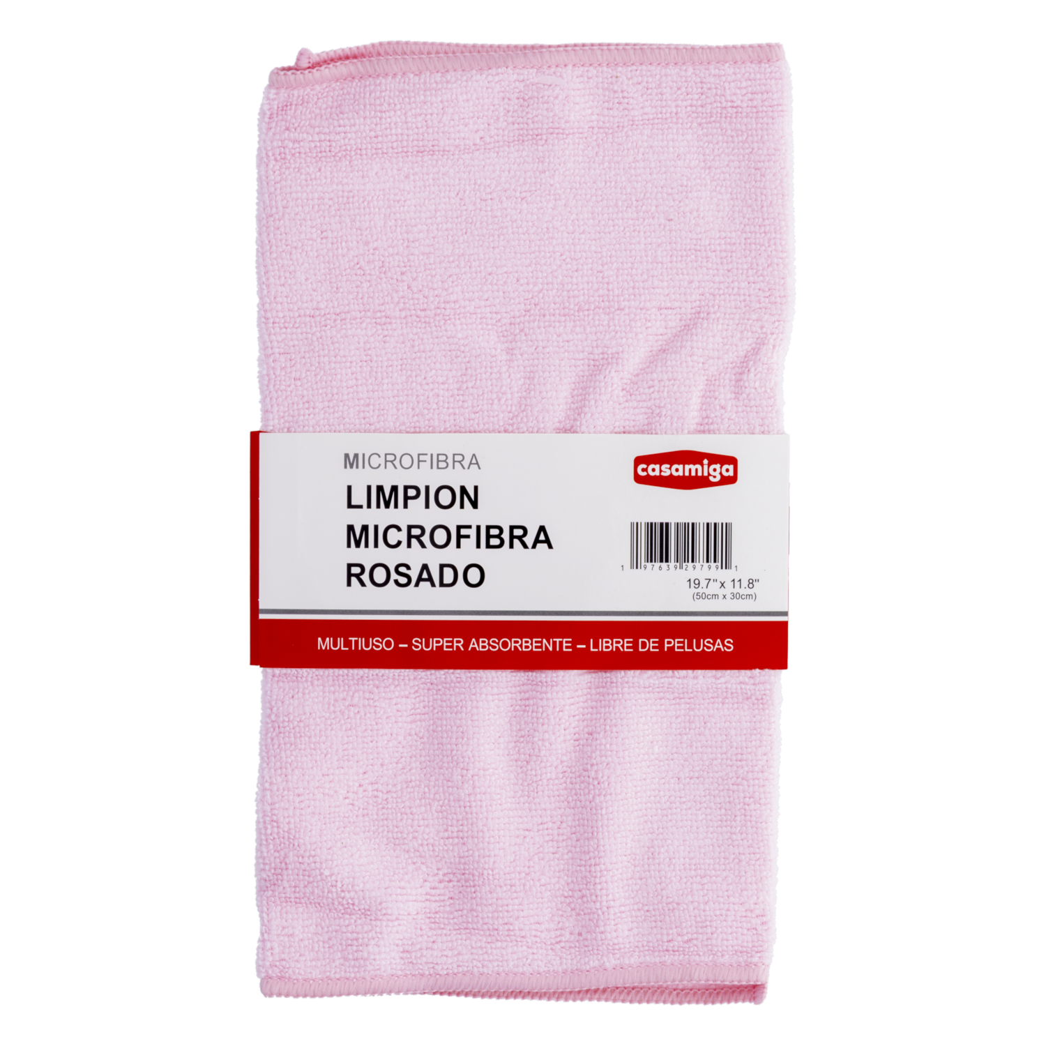 Limpión De Microfibra Rosado CASAMIGA 50X30 Cm