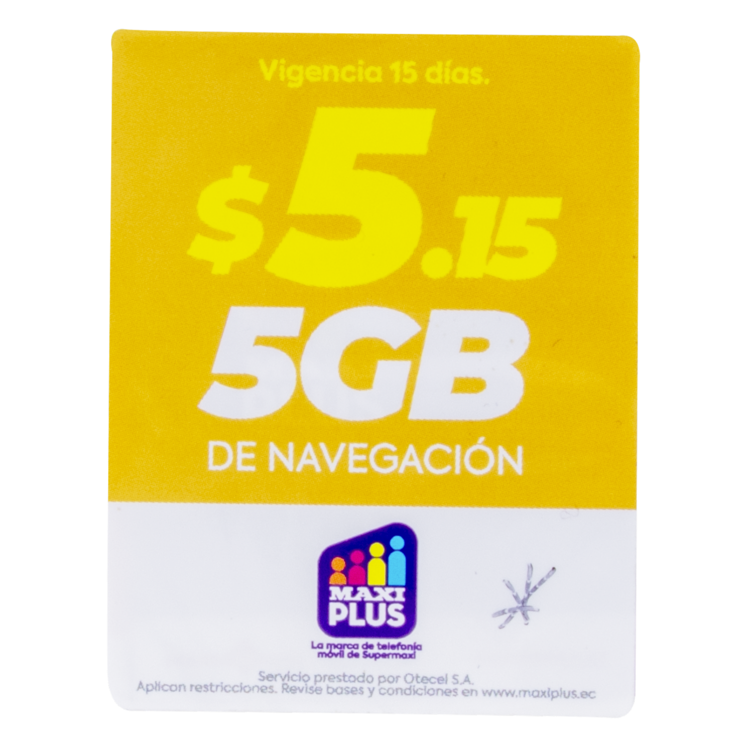 Chip Promocional Maxiplus Numerada Navidad MAXIPLUS Tarjeta Sim