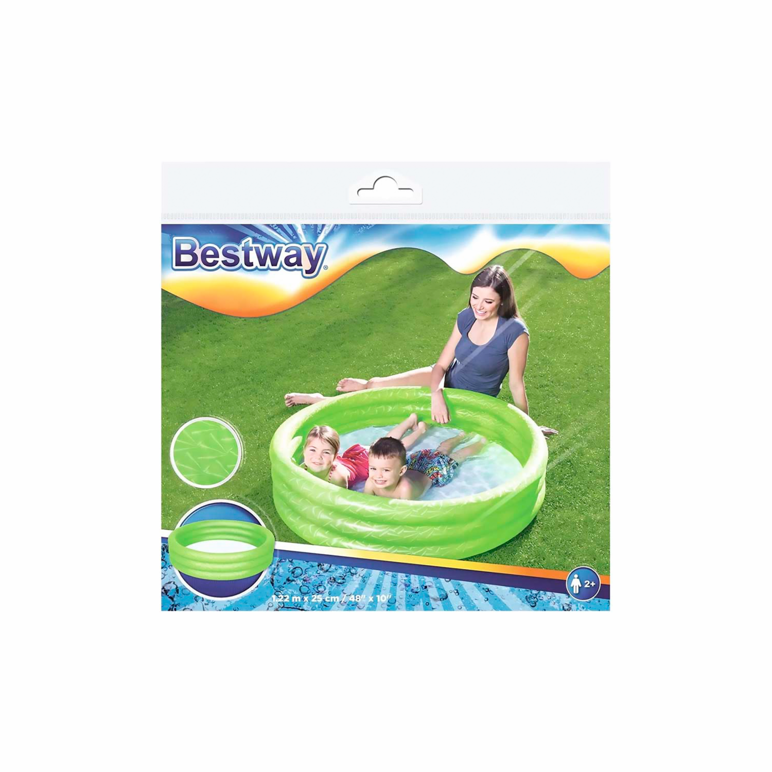 Piscina Inflable 3 Anillos BESTWAY 1,22m x 25cm