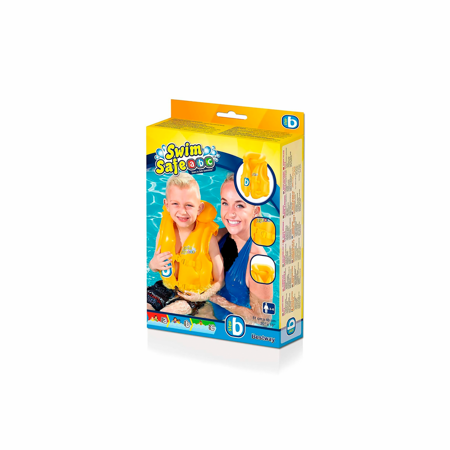 Chaleco Inflable Swin Safe Etapa B BESTWAY 51cm x 46cm