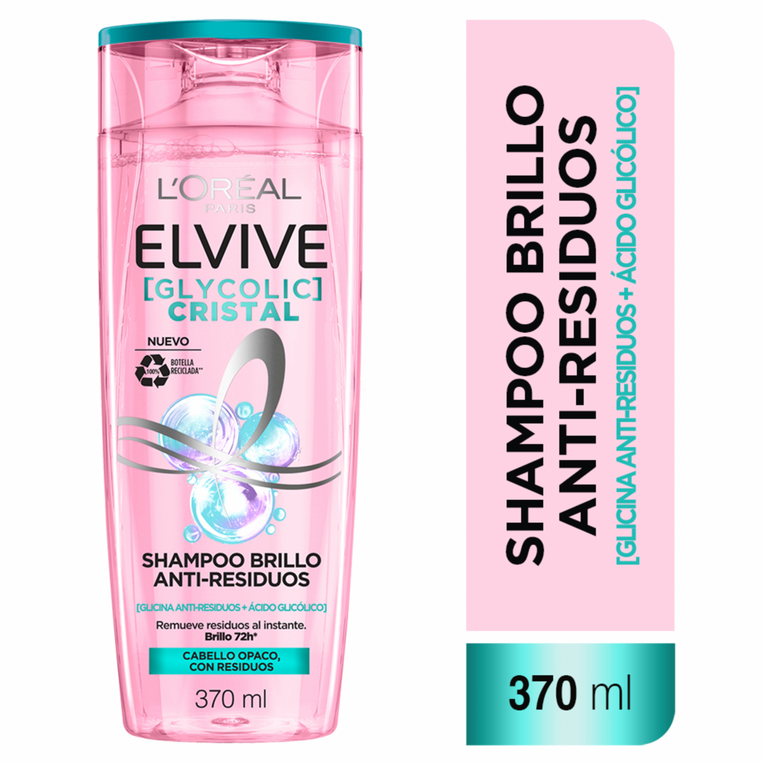 Shampoo Para Cabello Glycolic Cristal ELVIVE L’ORÉAL 370 Ml