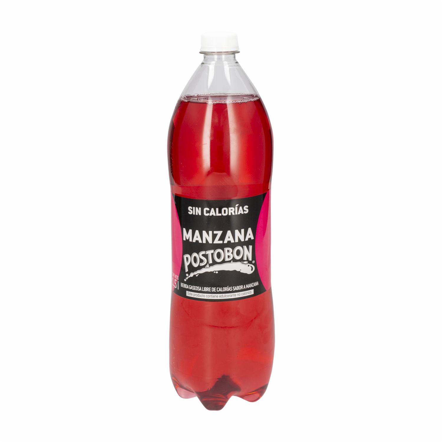Gaseosa Sabor A Manzana Sin Azúcar POSTOBON 1 500 Ml