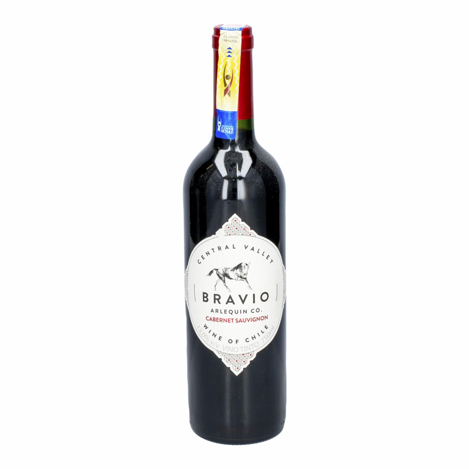 Vino Tinto Cabernet Sauvignon BRAVÍO 750 Ml