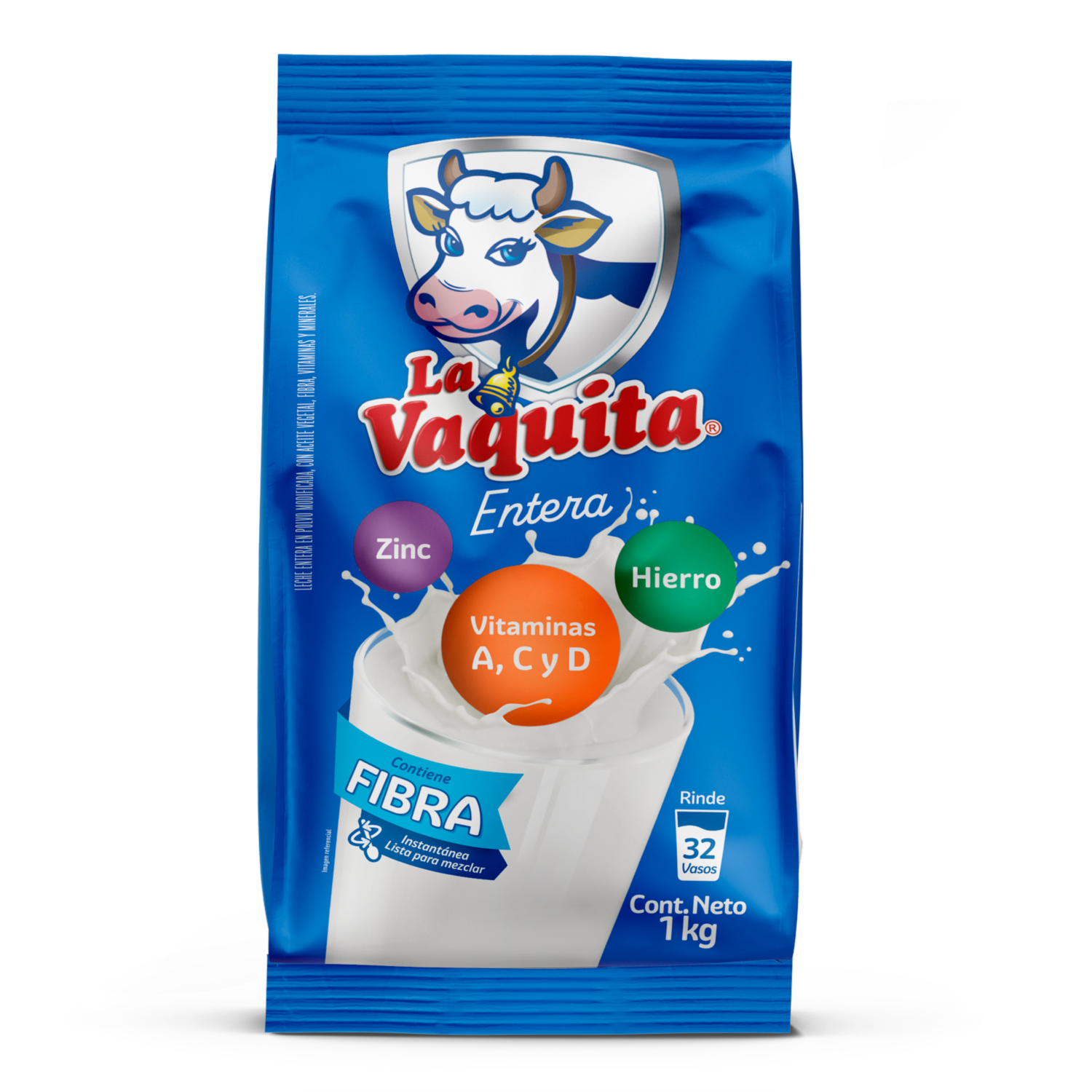 Leche En Polvo Entera LA VAQUITA 1000 G