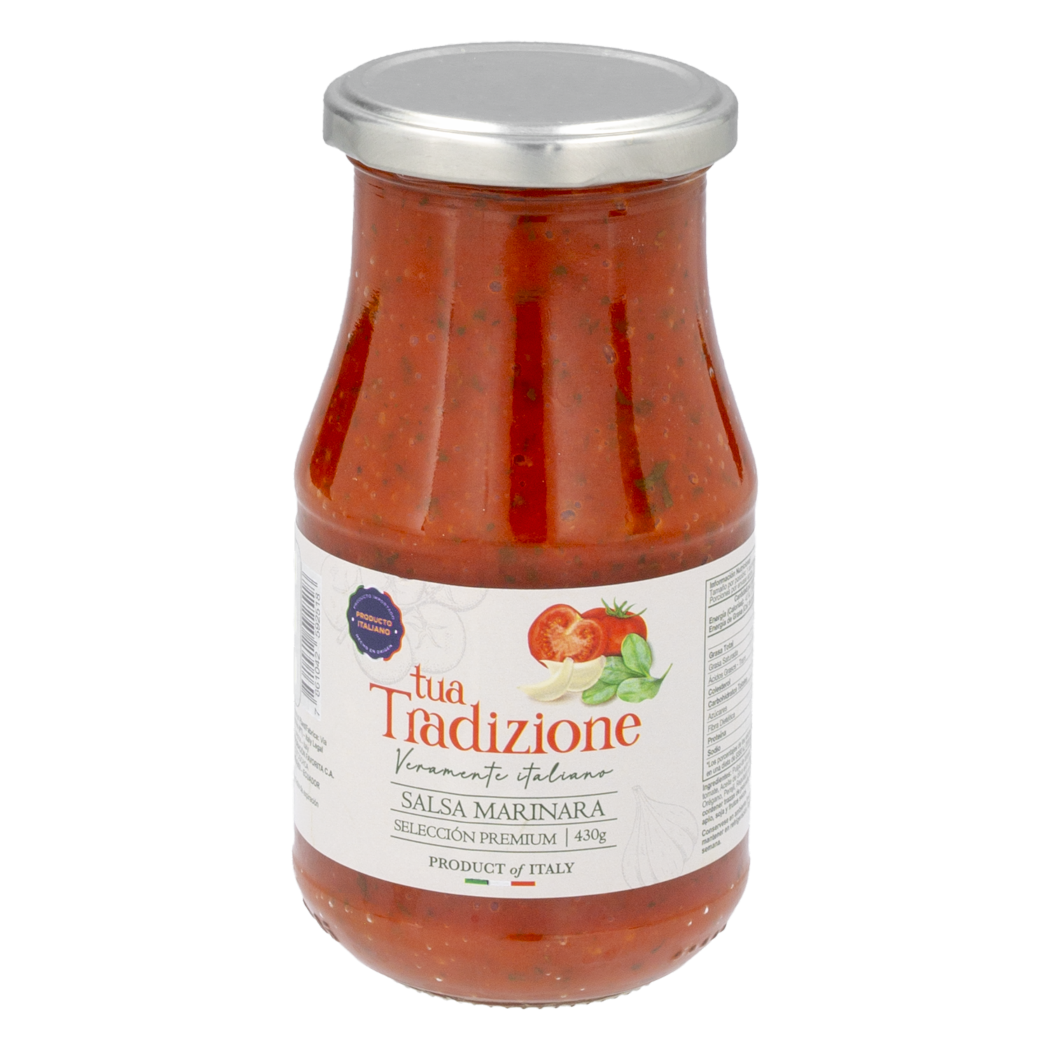 Pasta De Tomate Con Verduras Y Vegetales TUA TRADIZIONE 430 G