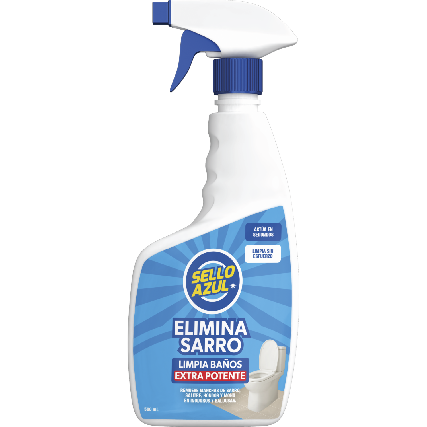 Limpiador De Baños Elimina Sarro Extra Potente SELLO AZUL 500 Ml