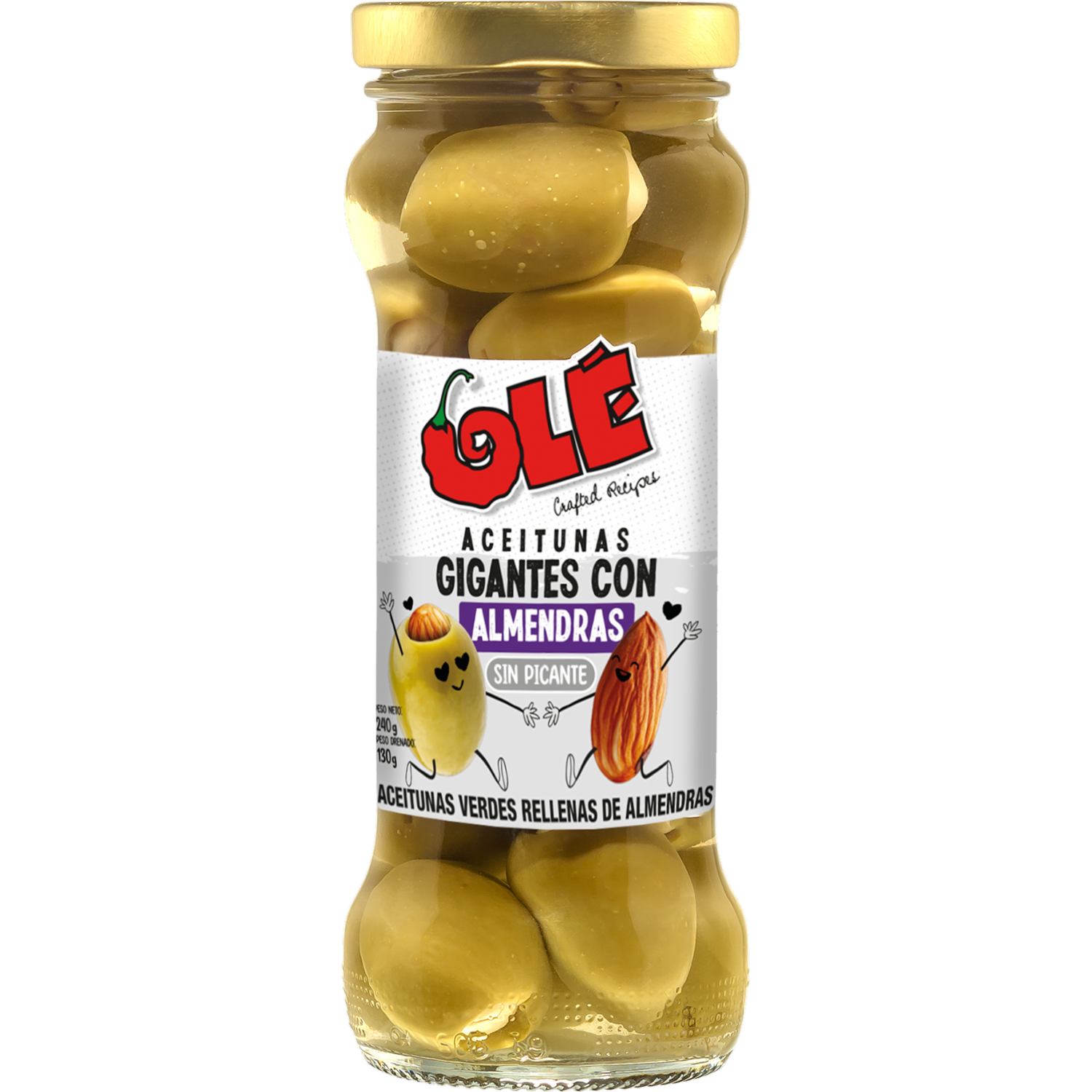 Aceitunas Con Almendras OLÉ 240G