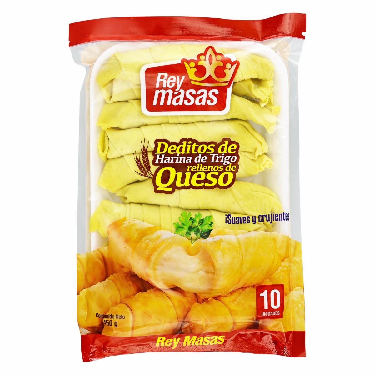 Deditos De Harina De Trigo Relleno De Queso REY MASAS 450 G
