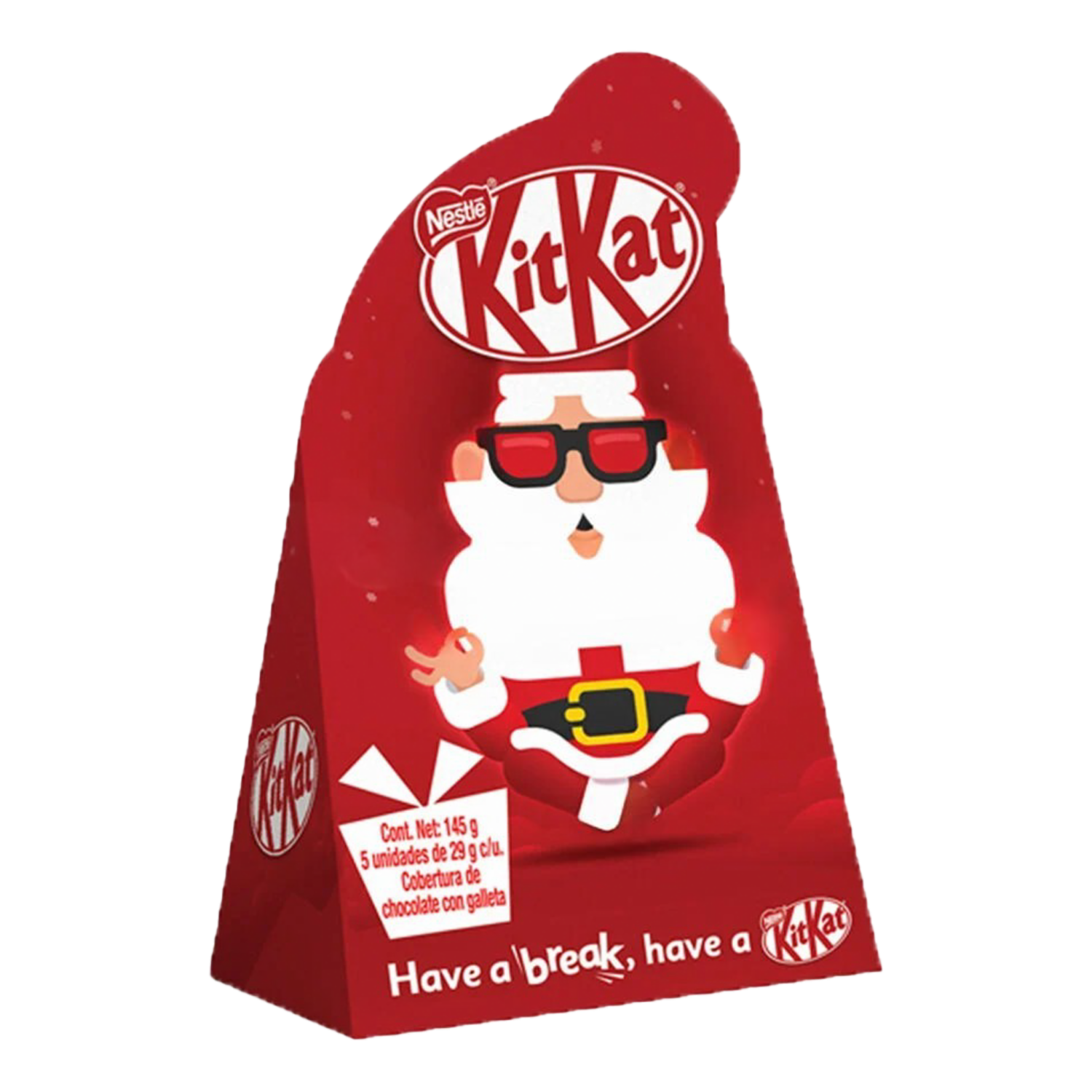 Chocolate Diseño Papa Noel Caja KIT KAT 348 G
