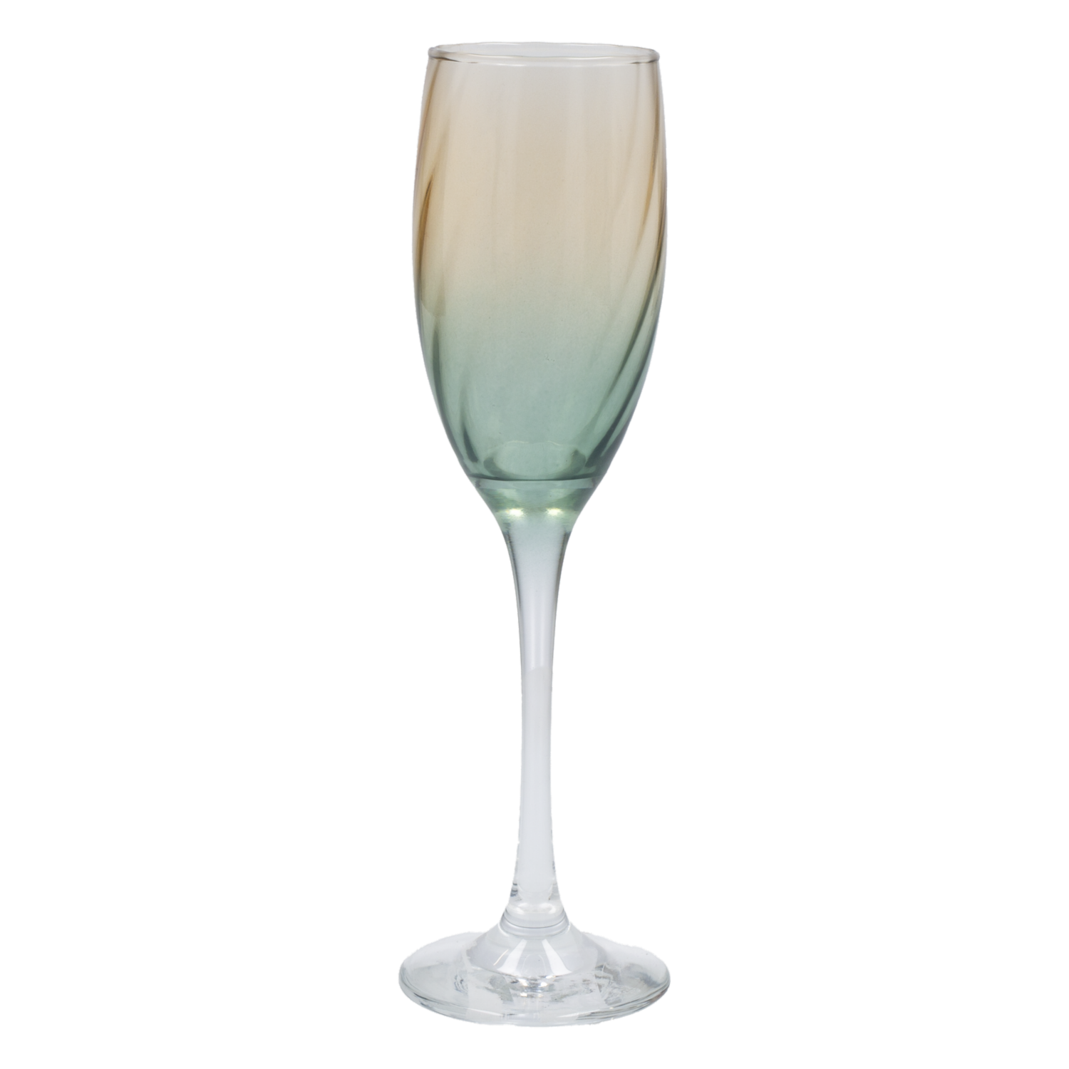 Copa De Champagne Dorado Con Verde NADIR 190 Ml