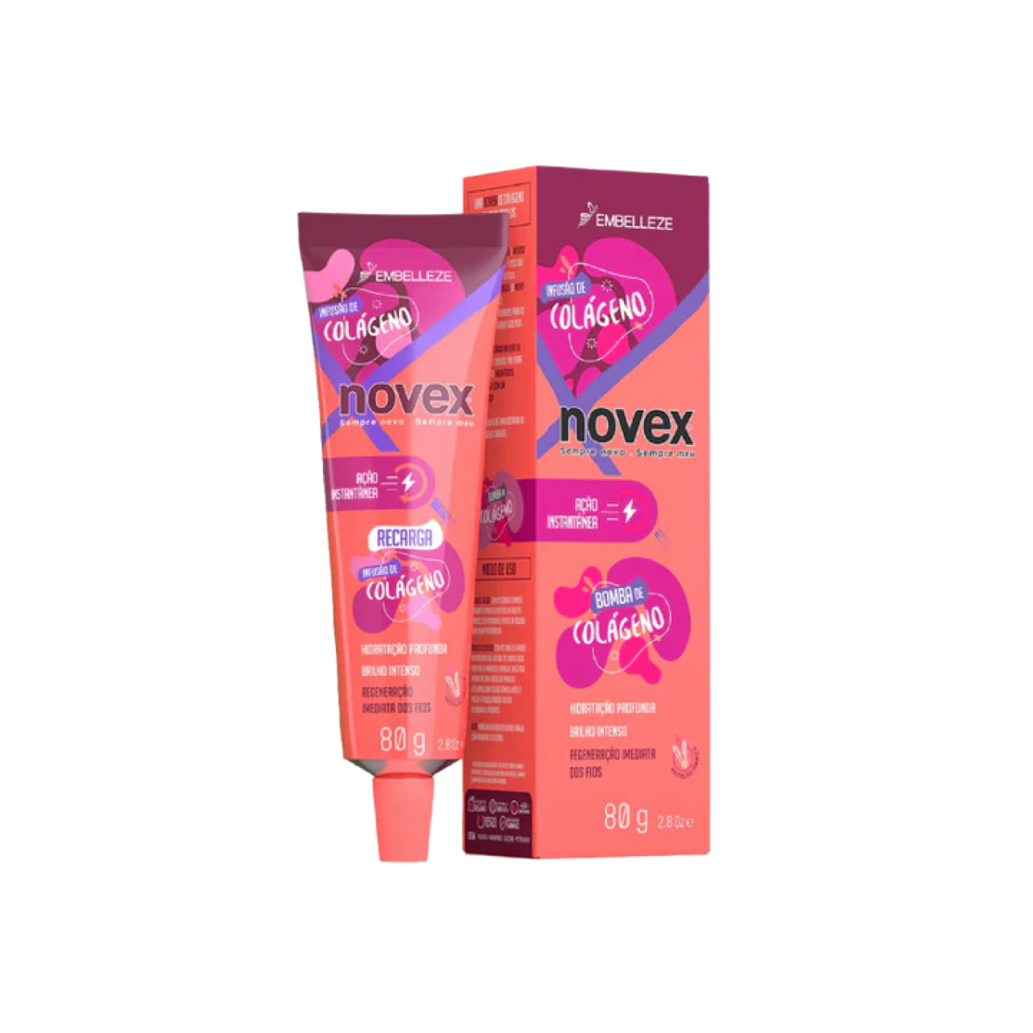 Tratamiento Capilar Recarga Infusión De Colágeno NOVEX 80 G