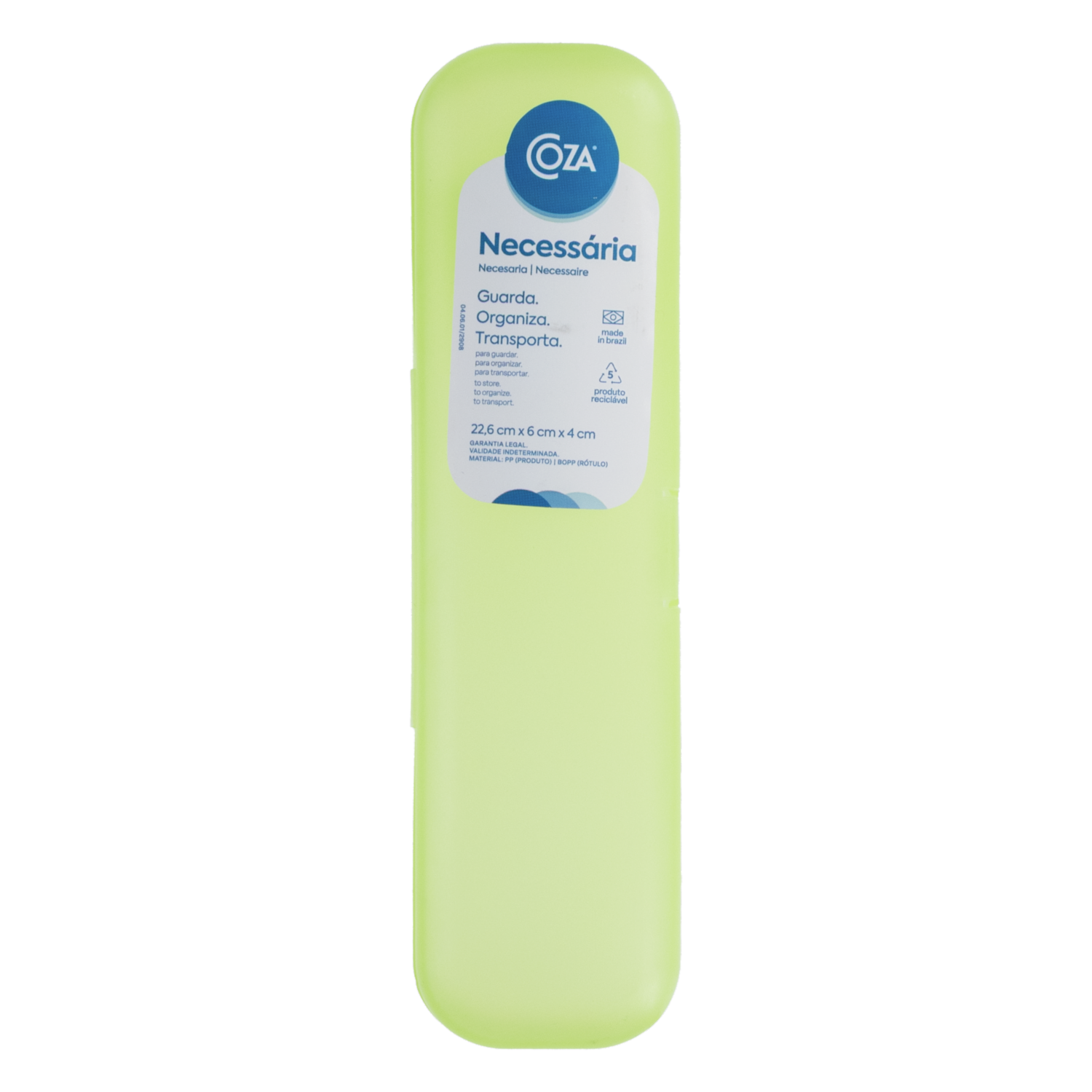 Porta Cepillo Personal Verde Matcha COZA 1 Pieza